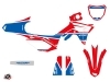 Honda 250 CRF Dirt Bike Wing Graphic Kit Blue