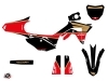Honda 250 CRF Dirt Bike Wing Graphic Kit Gold