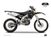 Yamaha 250 WRF Dirt Bike Zombies Dark Graphic Kit Black LIGHT