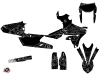 Yamaha 250 WRF Dirt Bike Zombies Dark Graphic Kit Black