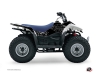 Suzuki 80 LT ATV Zombies Dark Graphic Kit Black