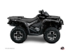 Can Am Outlander 400 MAX ATV Zombies Dark Graphic Kit Black