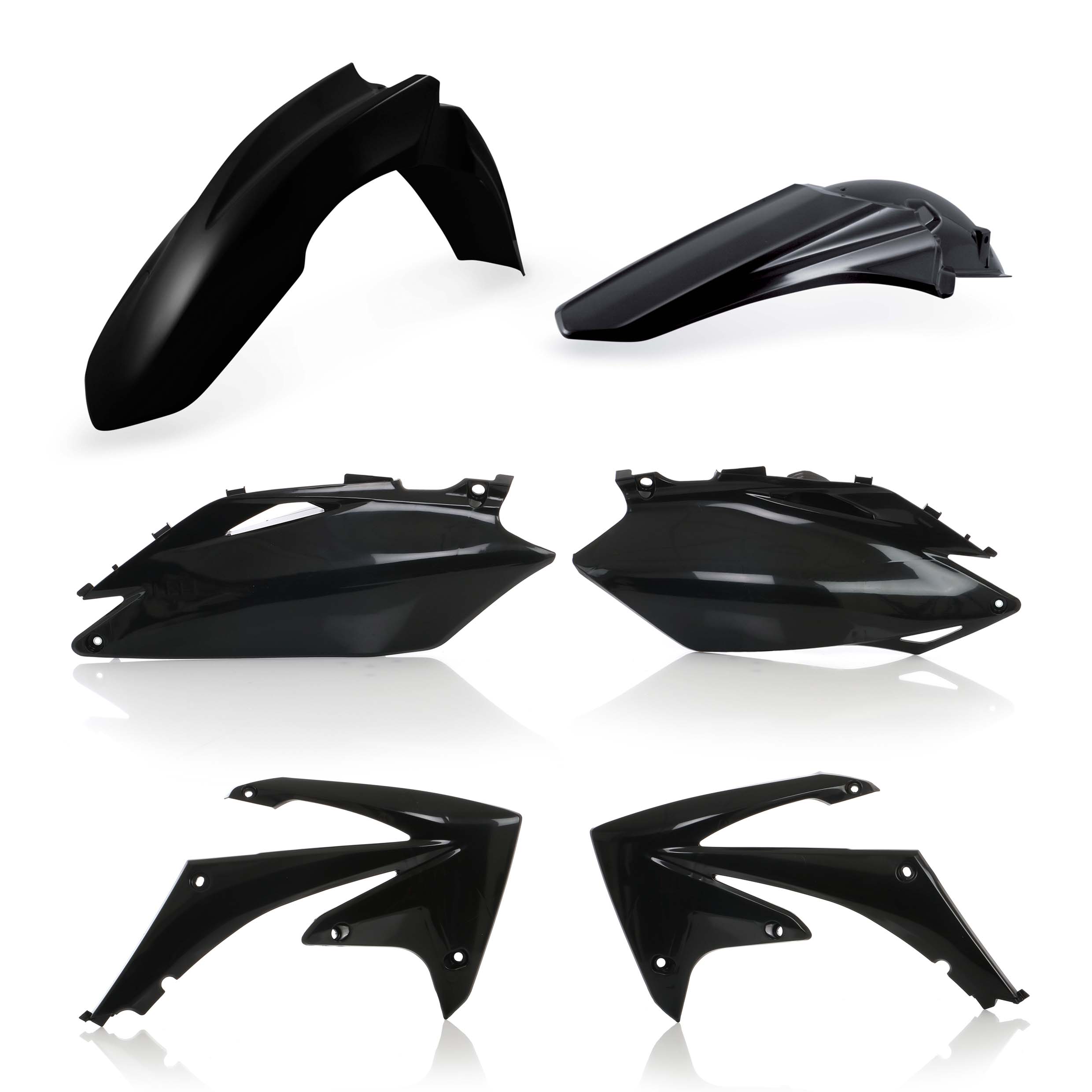 Plastics Kit ACERBIS Dirt Bike HONDA CRF 450 R Black 2009 Kutvek Kit