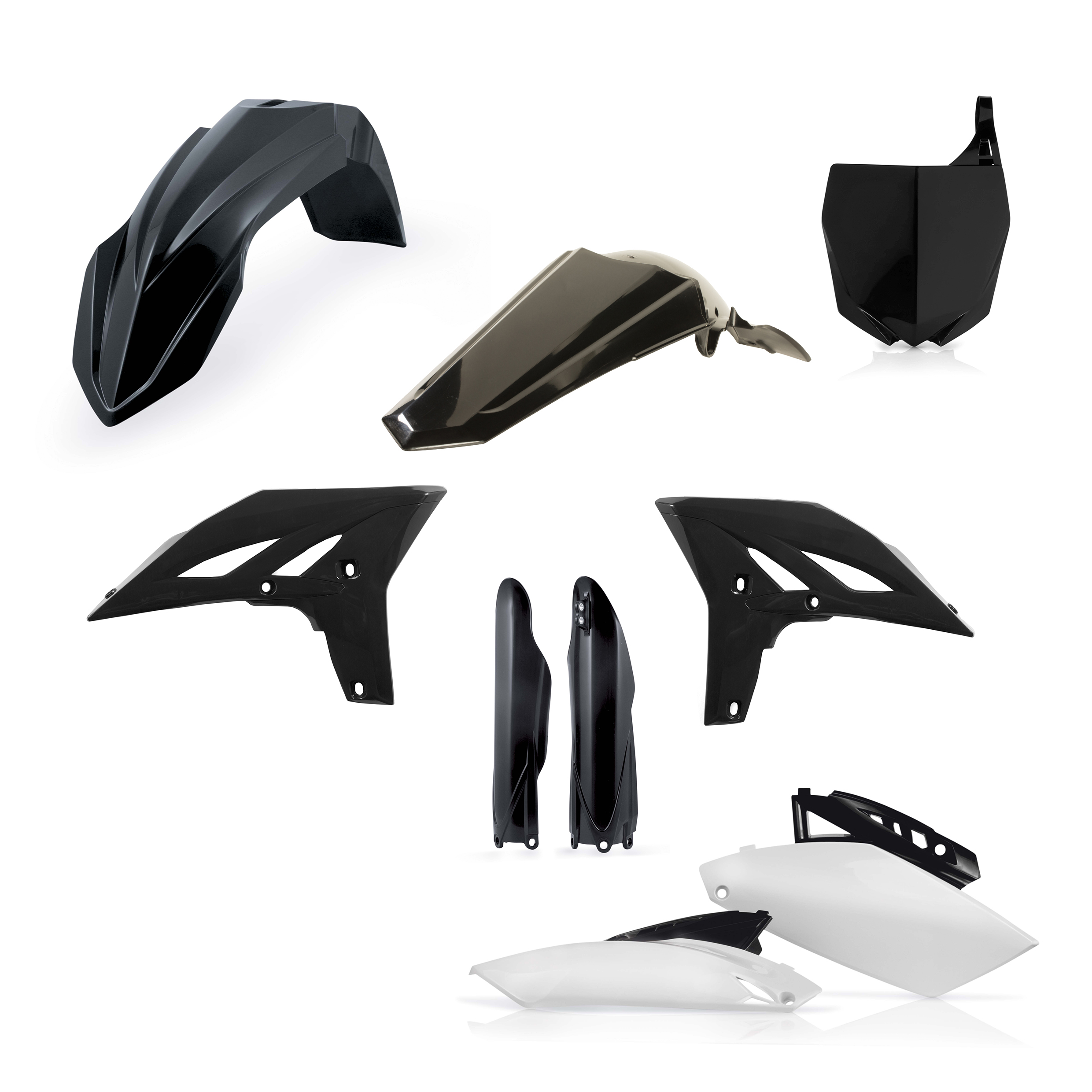 Plastics Kit ACERBIS Dirt Bike YAMAHA YZF 250 Black 2013 FULL
