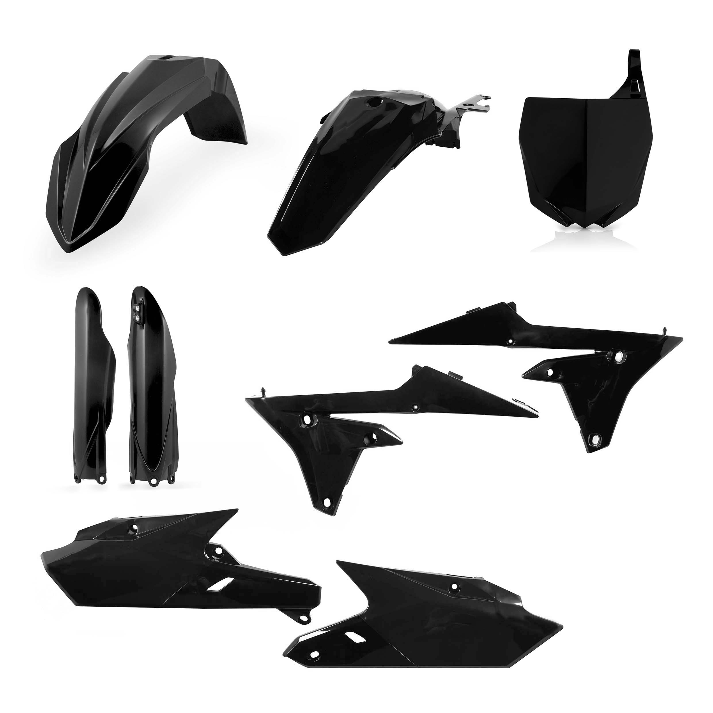 Plastics Kit ACERBIS Dirt Bike YAMAHA YZF 250 Black 2015 FULL