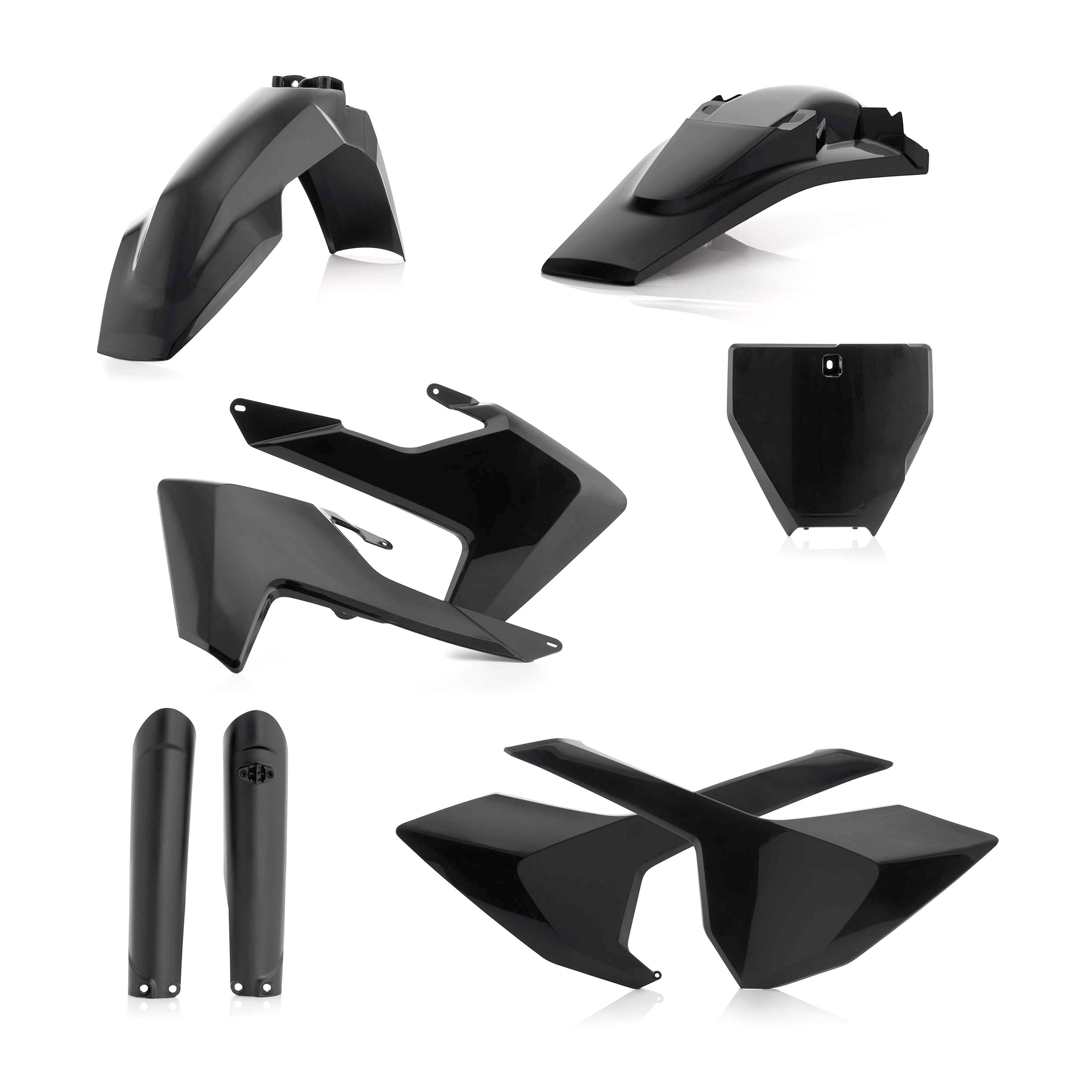 Plastics Kit ACERBIS Dirt Bike HUSQVARNA FC 350 Black 2018 FULL