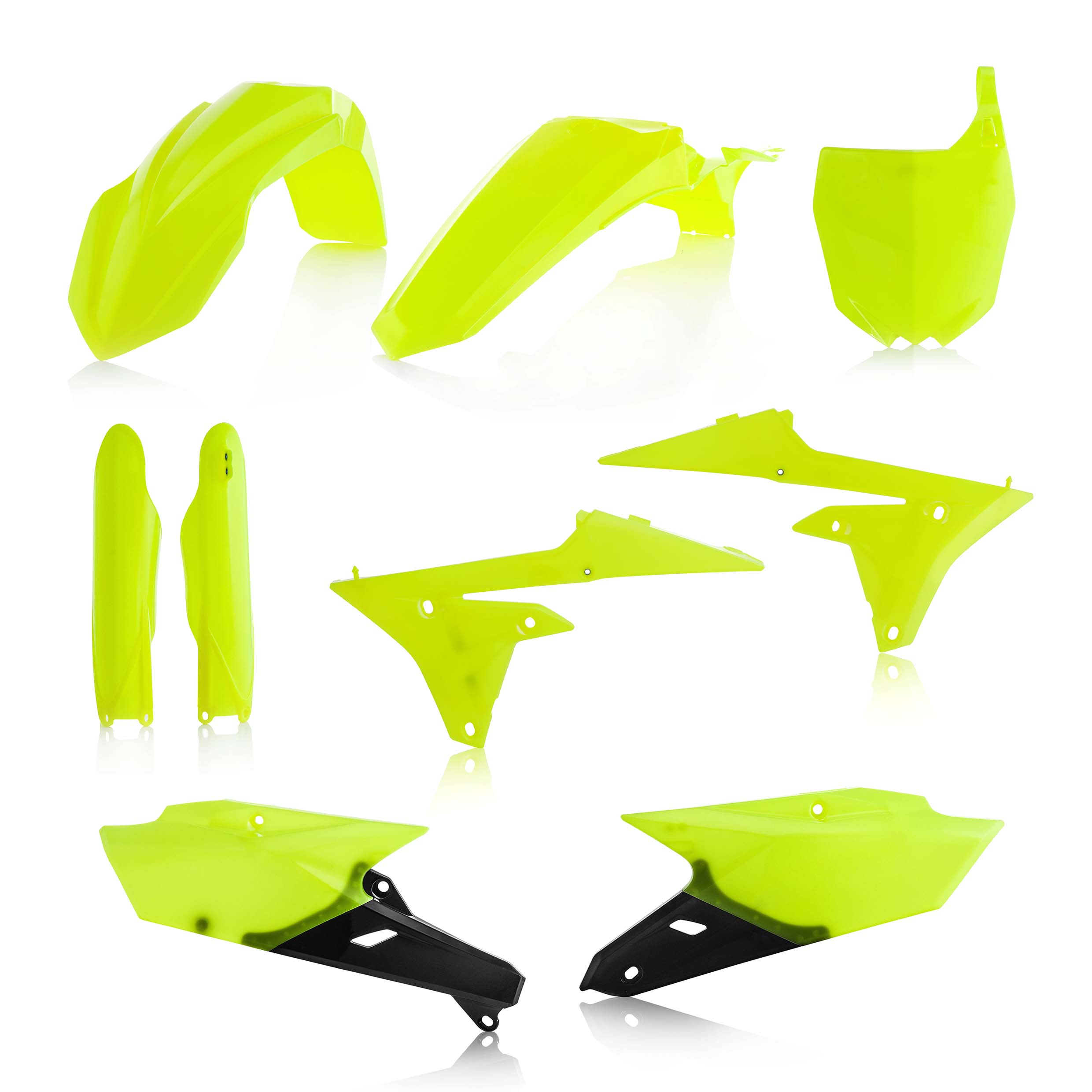 Plastics Kit ACERBIS Dirt Bike YAMAHA YZF 250 Yellow 2018 FULL Kutvek