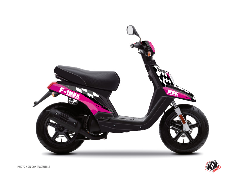 MBK Booster Scooter F1 Assistance Graphic Kit Pink