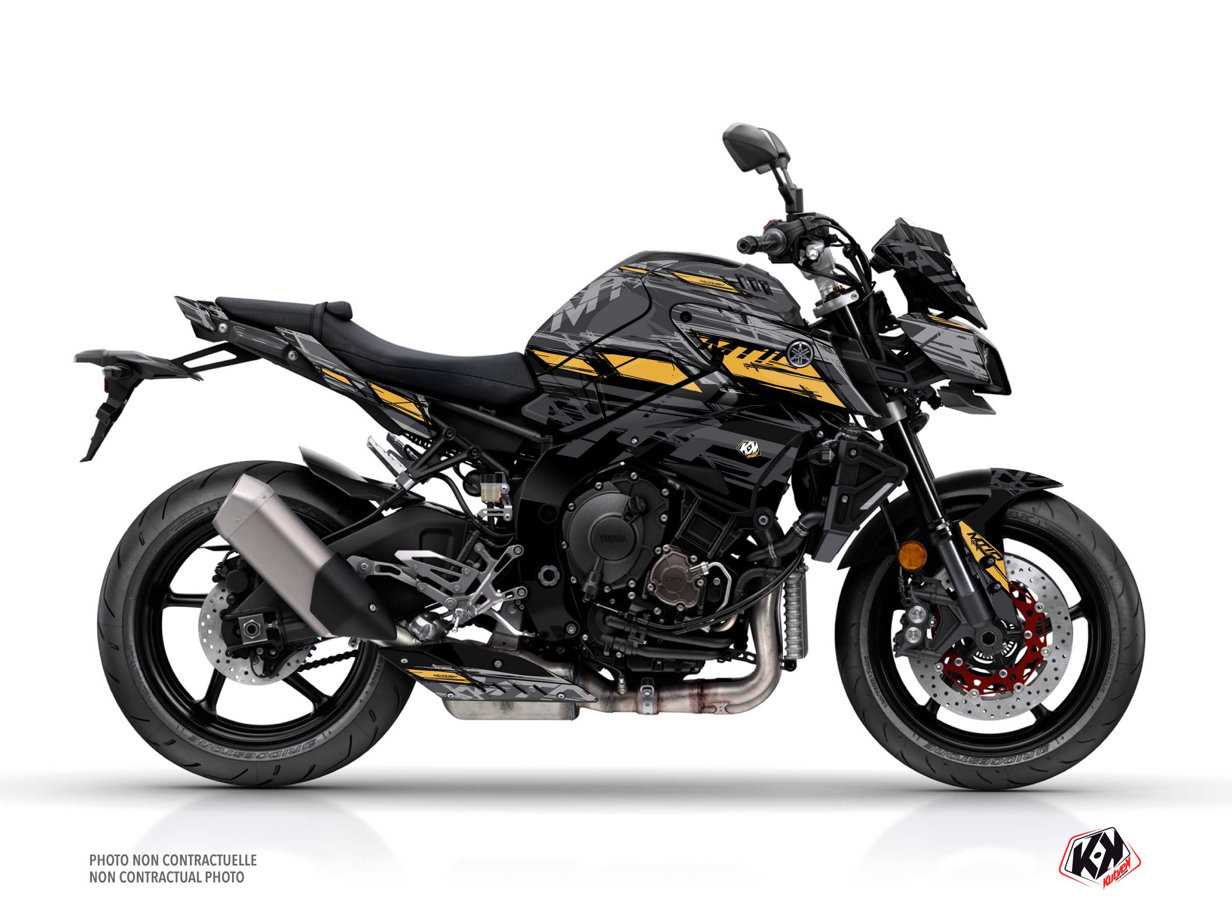 Yamaha MT 10 Street Bike Channel Graphic Kit Black