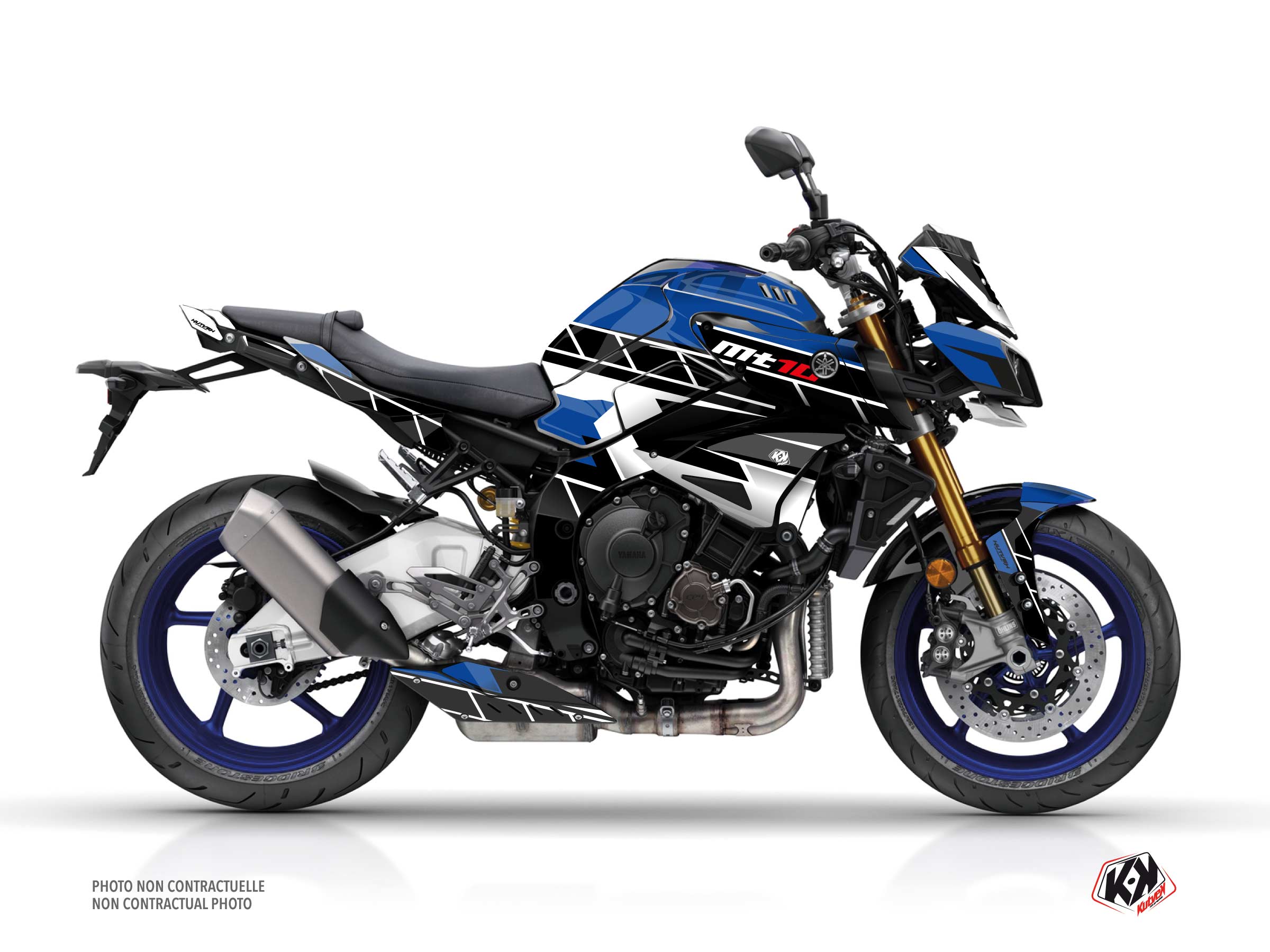 Yamaha MT 10 Street Bike Conquer Graphic Kit Blue