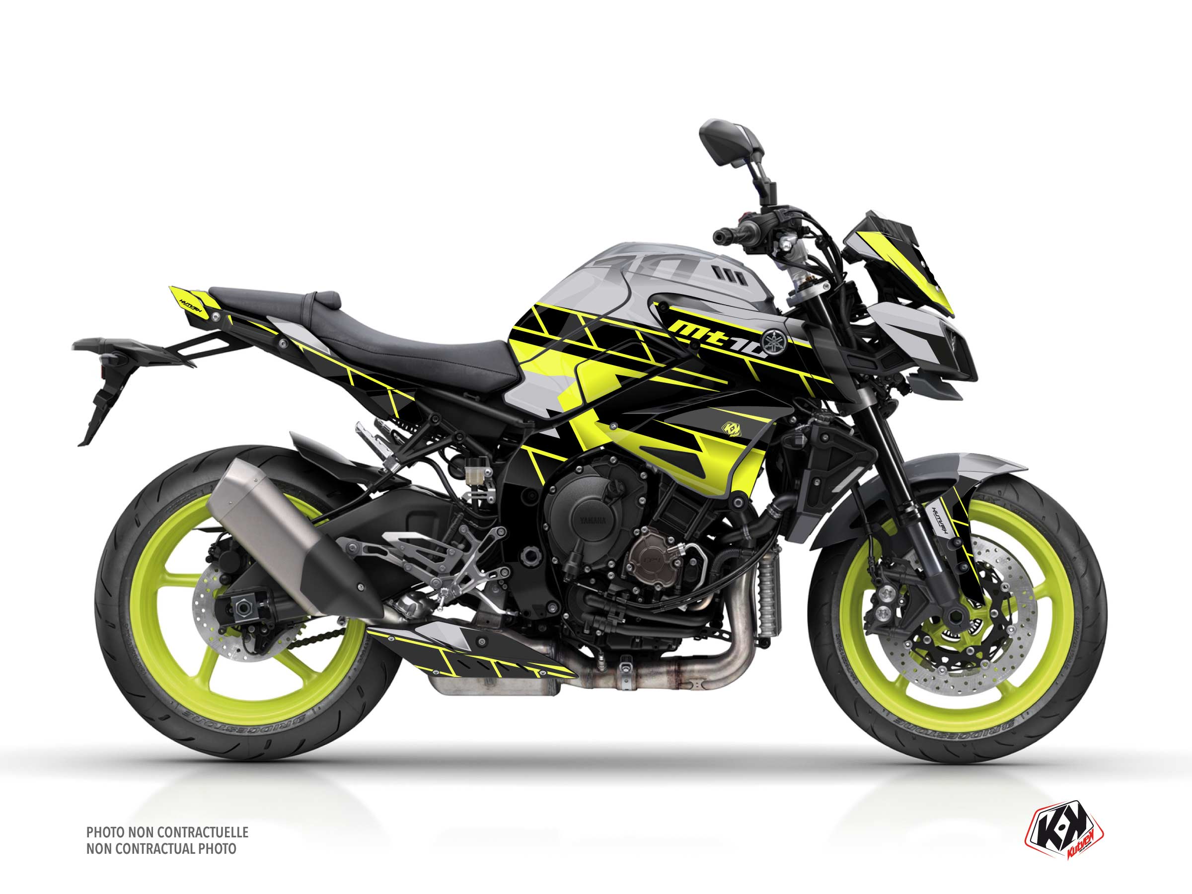 Yamaha MT 10 Street Bike Conquer Graphic Kit Yellow