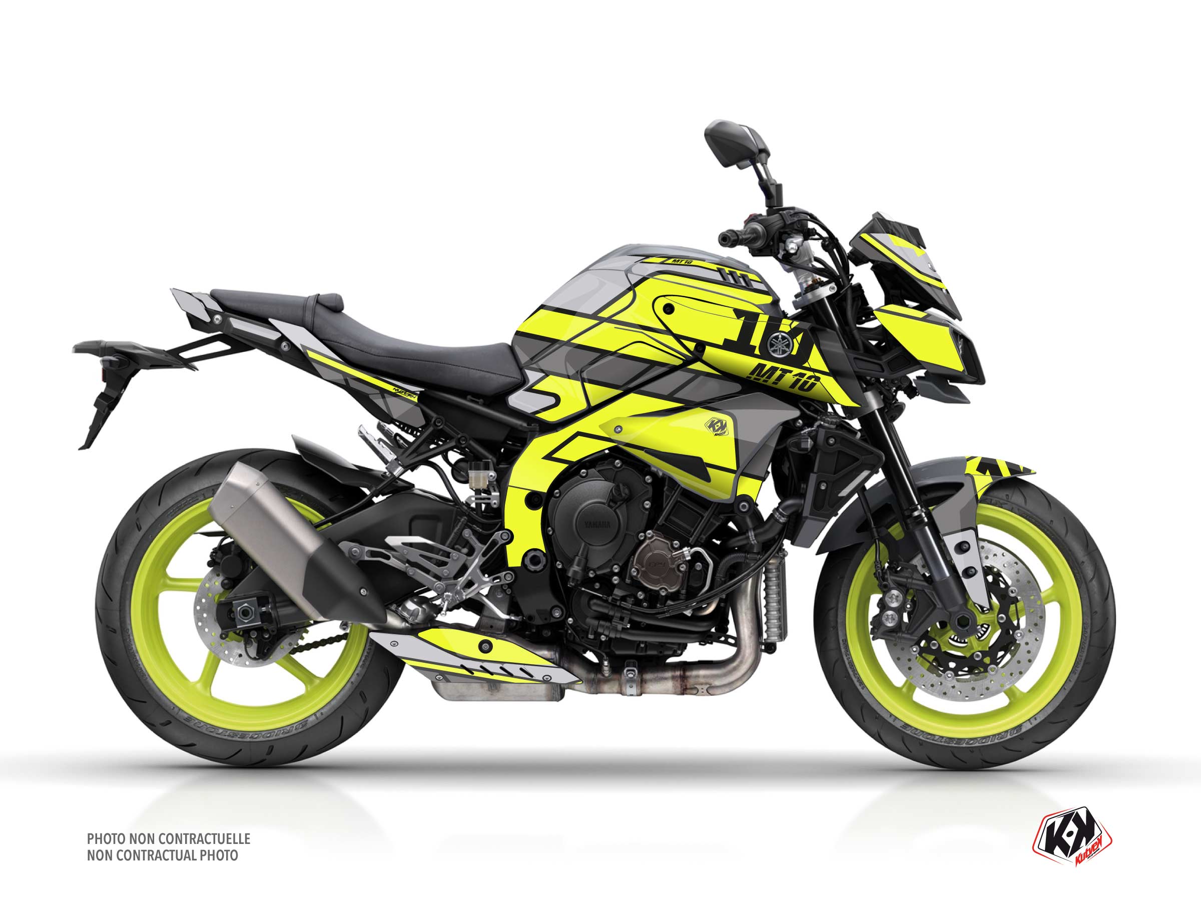 Yamaha MT 10 Street Bike Player Graphic Kit Yellow