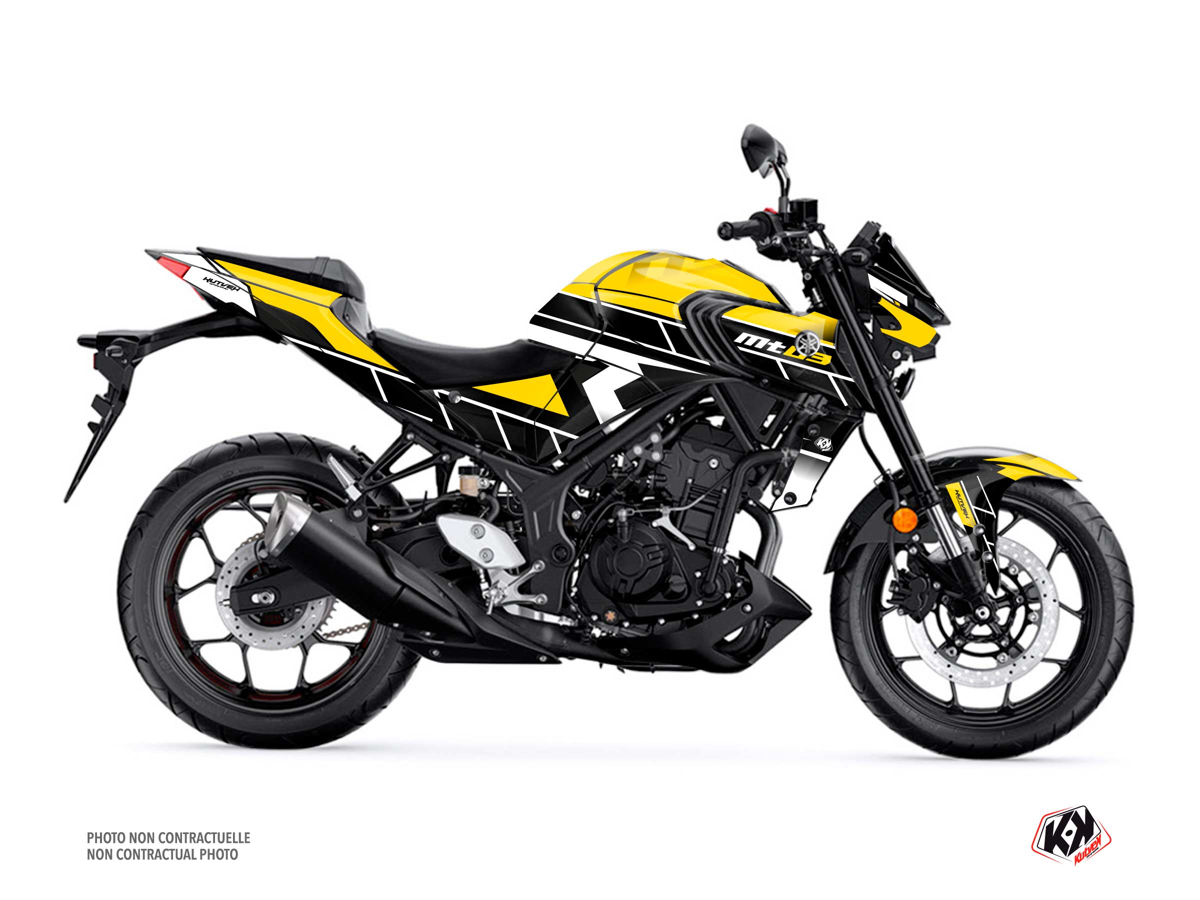 Yamaha MT 03 Street Bike Conquer Graphic Kit Black