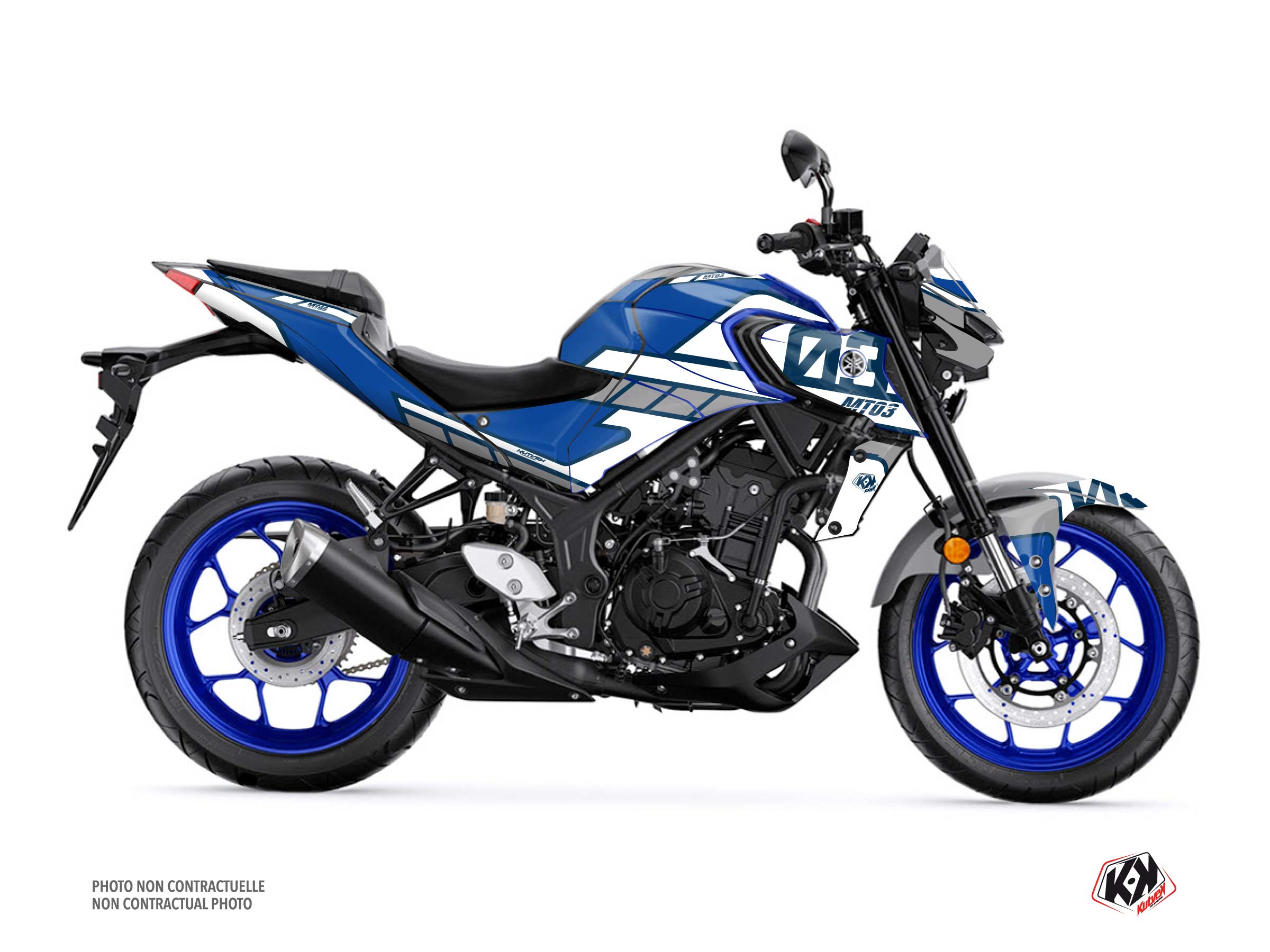 Yamaha MT 03 Street Bike Player Graphic Kit Blue