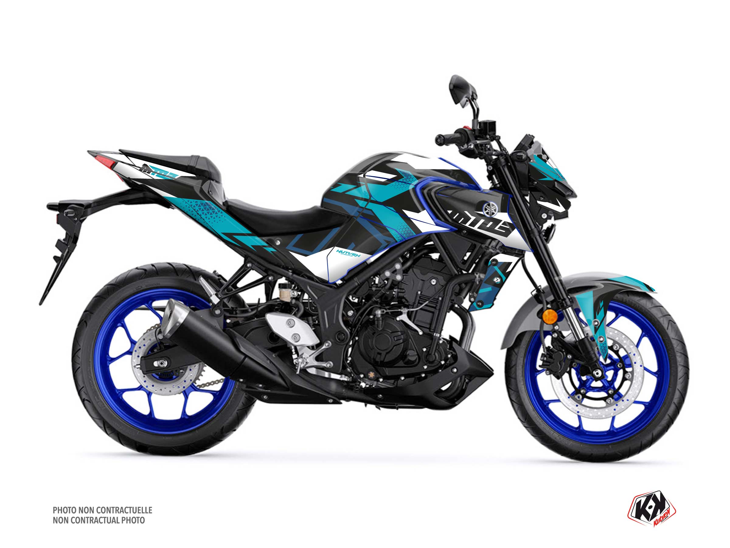 Yamaha MT 03 Street Bike Sanctuary Graphic Kit Blue