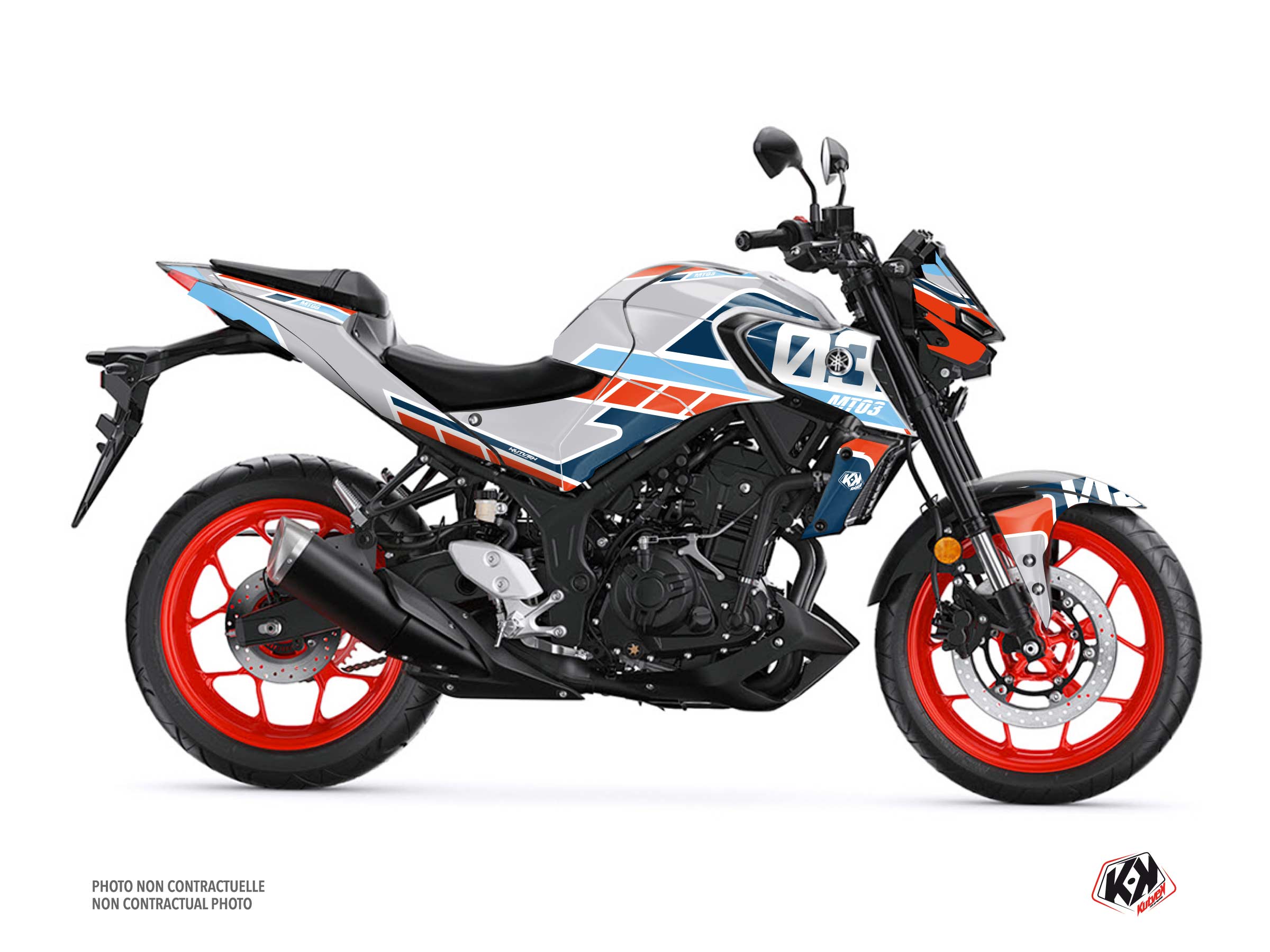 Kit Déco Moto Player Yamaha MT 03 Gris