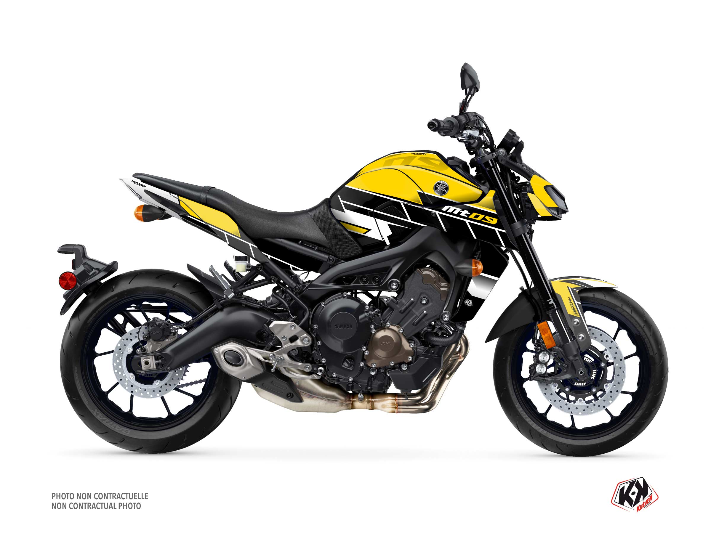 Yamaha MT 09 Street Bike Conquer Graphic Kit Black