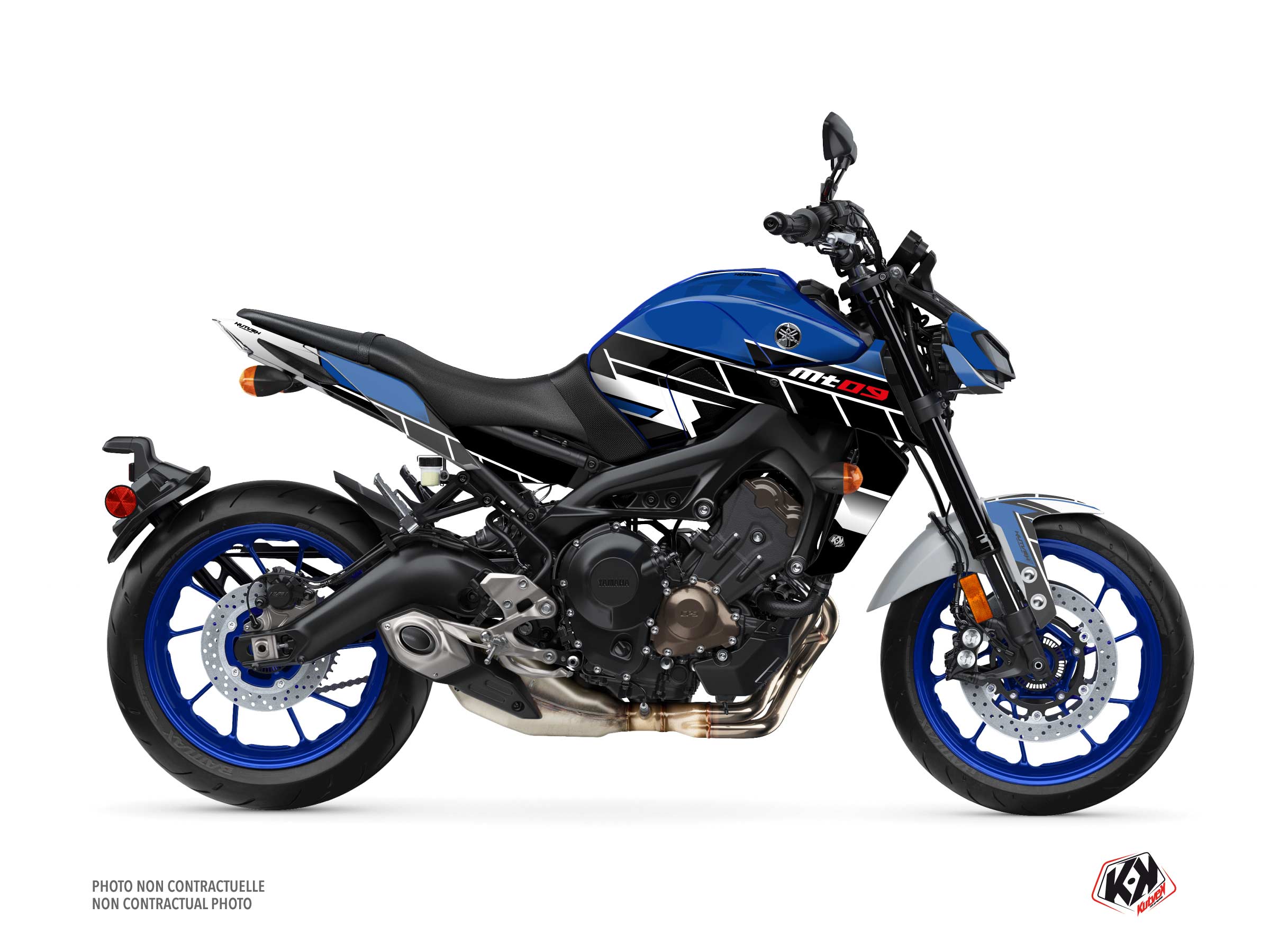 Yamaha MT 09 Street Bike Conquer Graphic Kit Blue