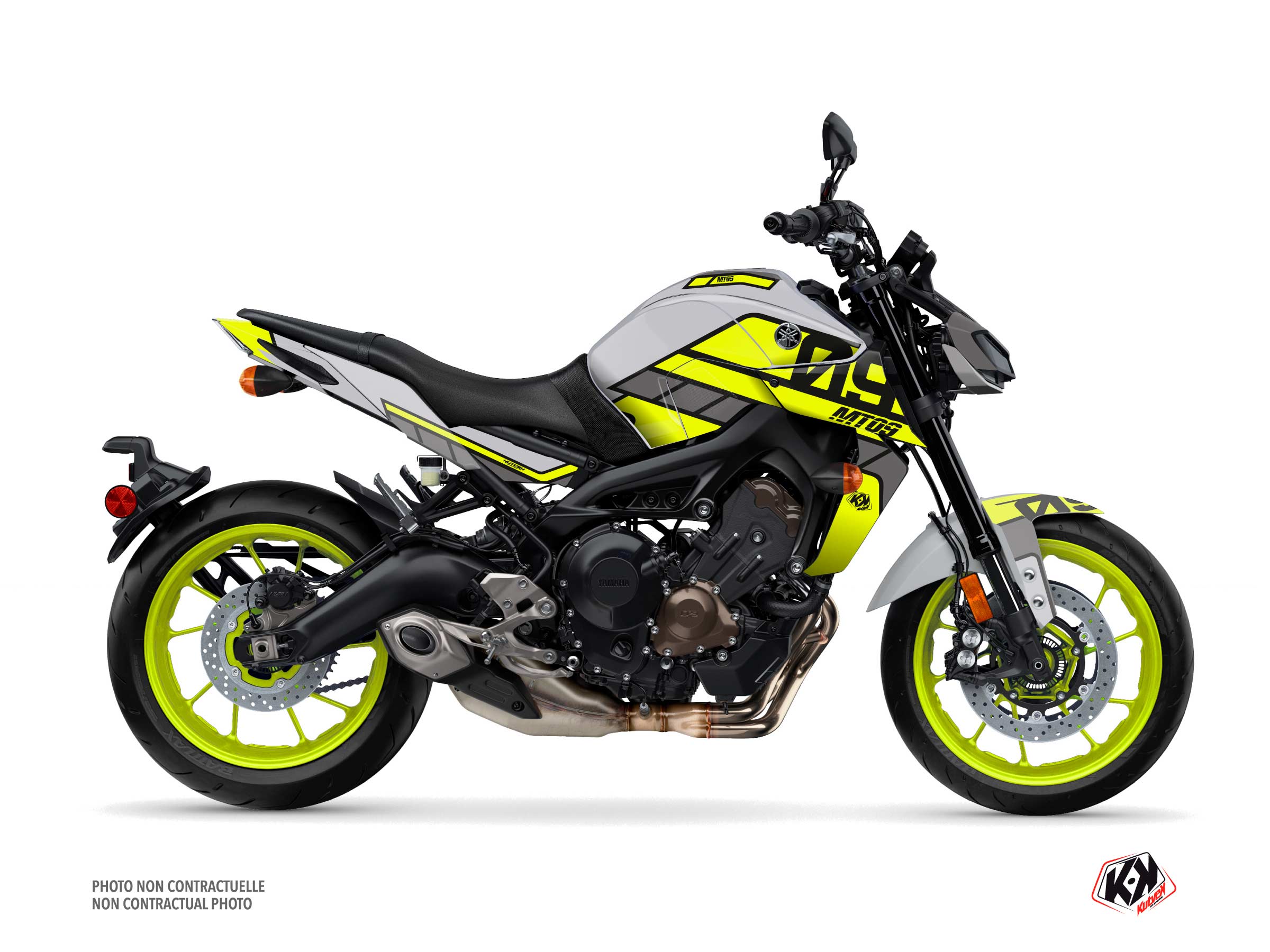 Kit Déco Moto Player Yamaha MT 09 Jaune