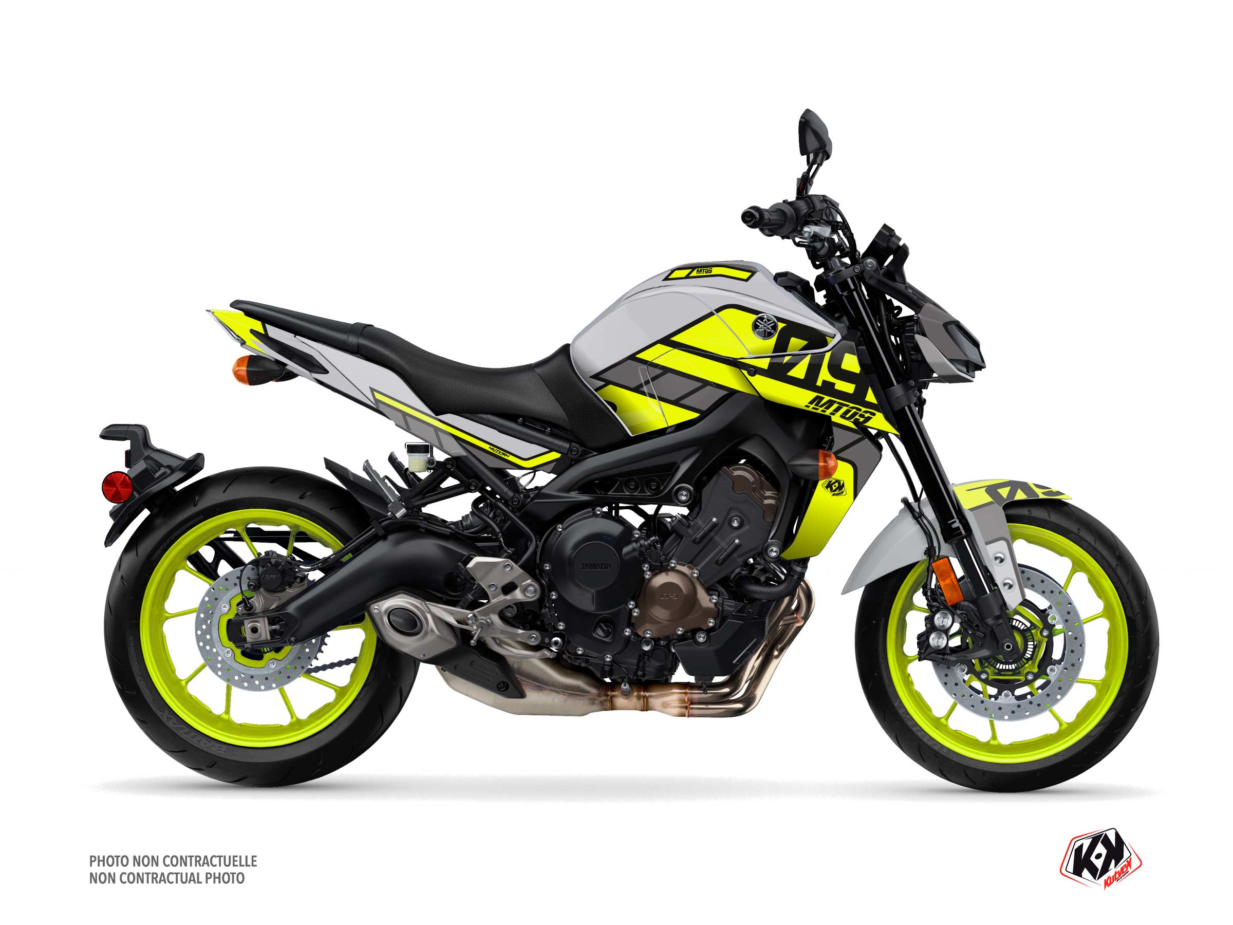 Yamaha MT 09 Street Bike Player Graphic Kit Yellow