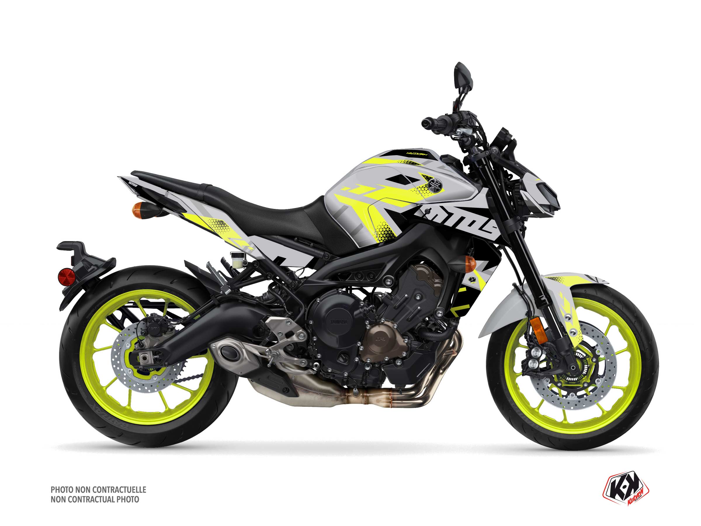 Yamaha MT 09 Street Bike Sanctuary Graphic Kit Yellow