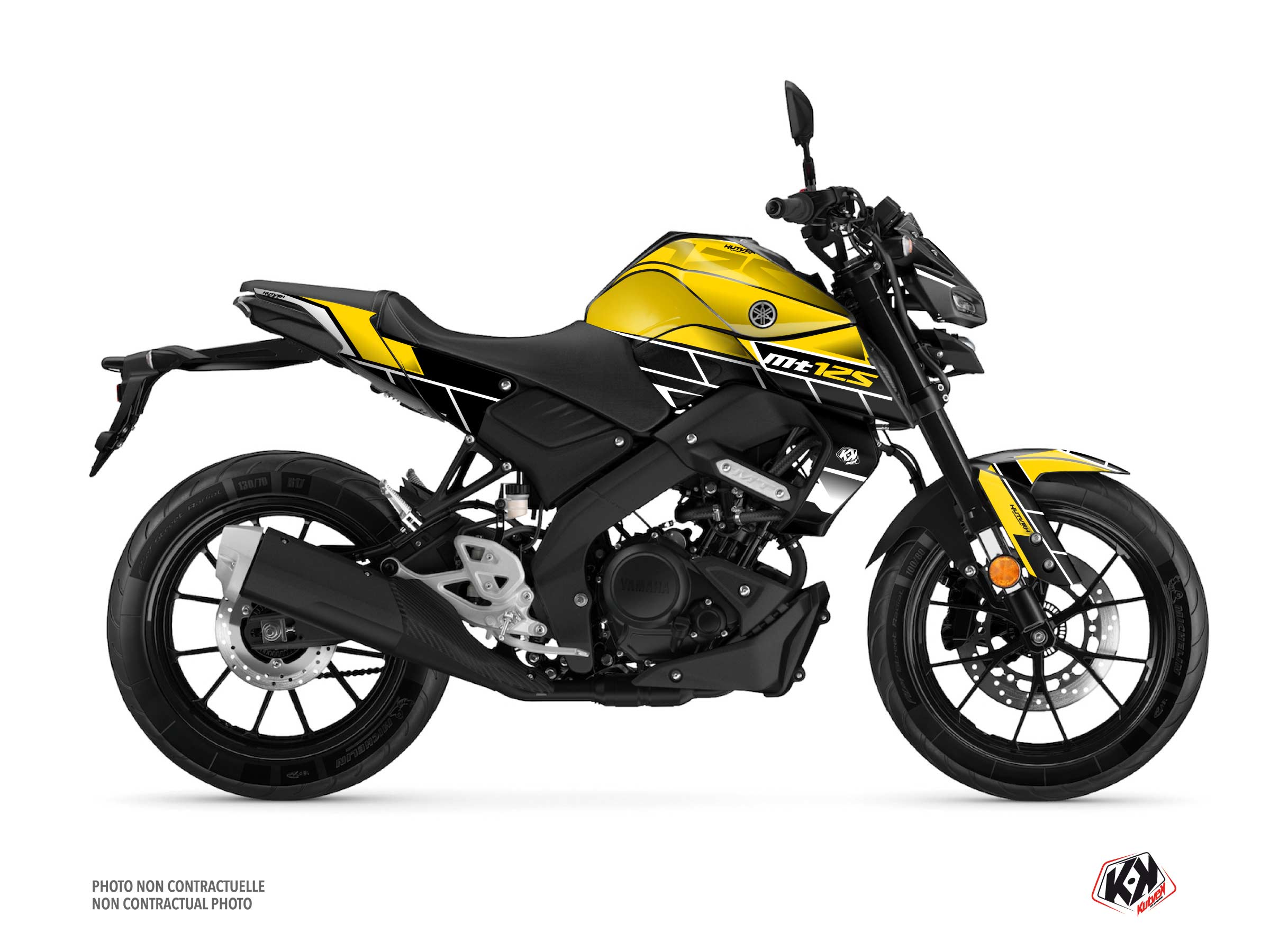 Yamaha MT 125 Street Bike Conquer Graphic Kit Black