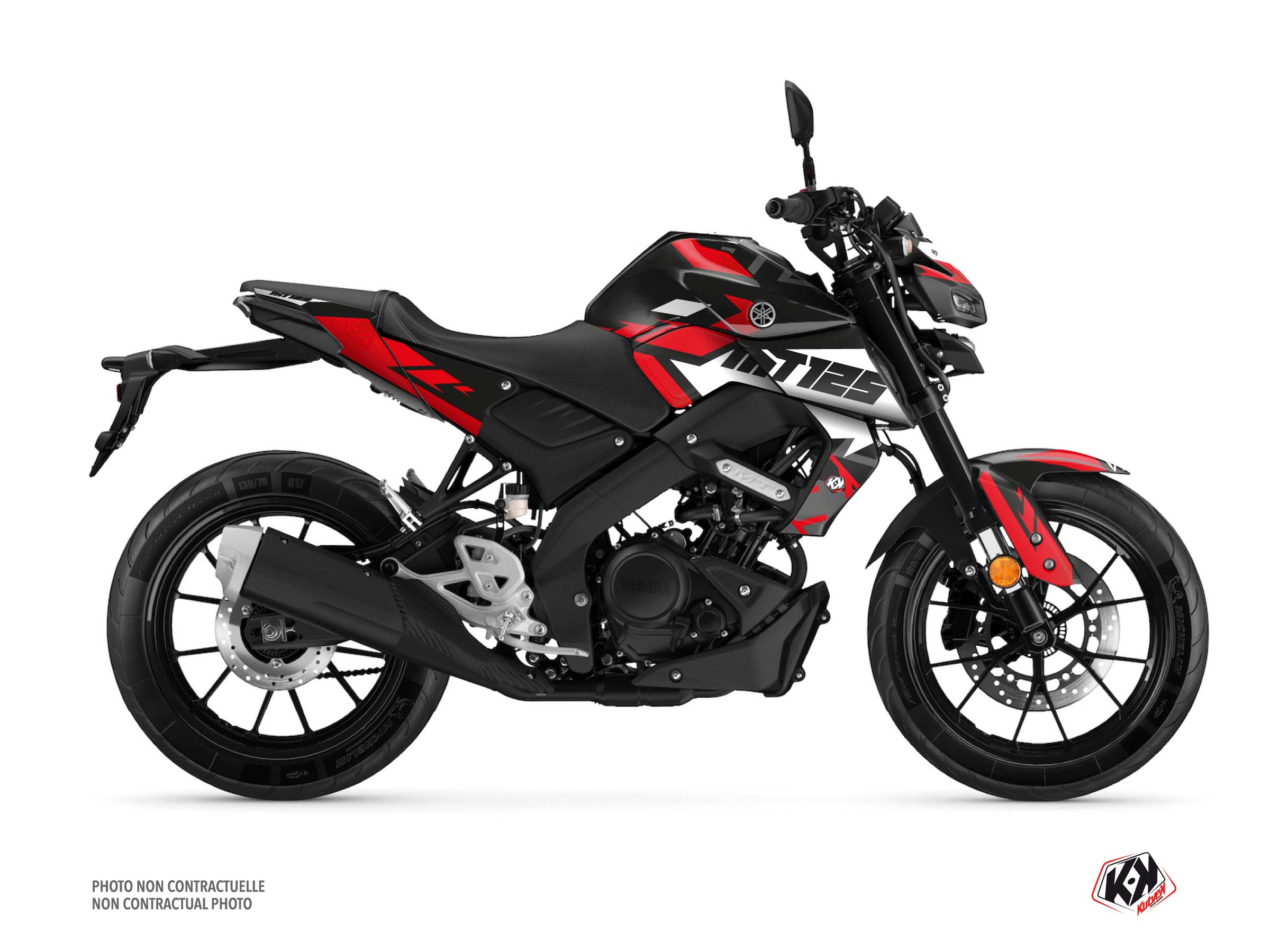 Yamaha MT 125 Street Bike Sanctuary Graphic Kit Black