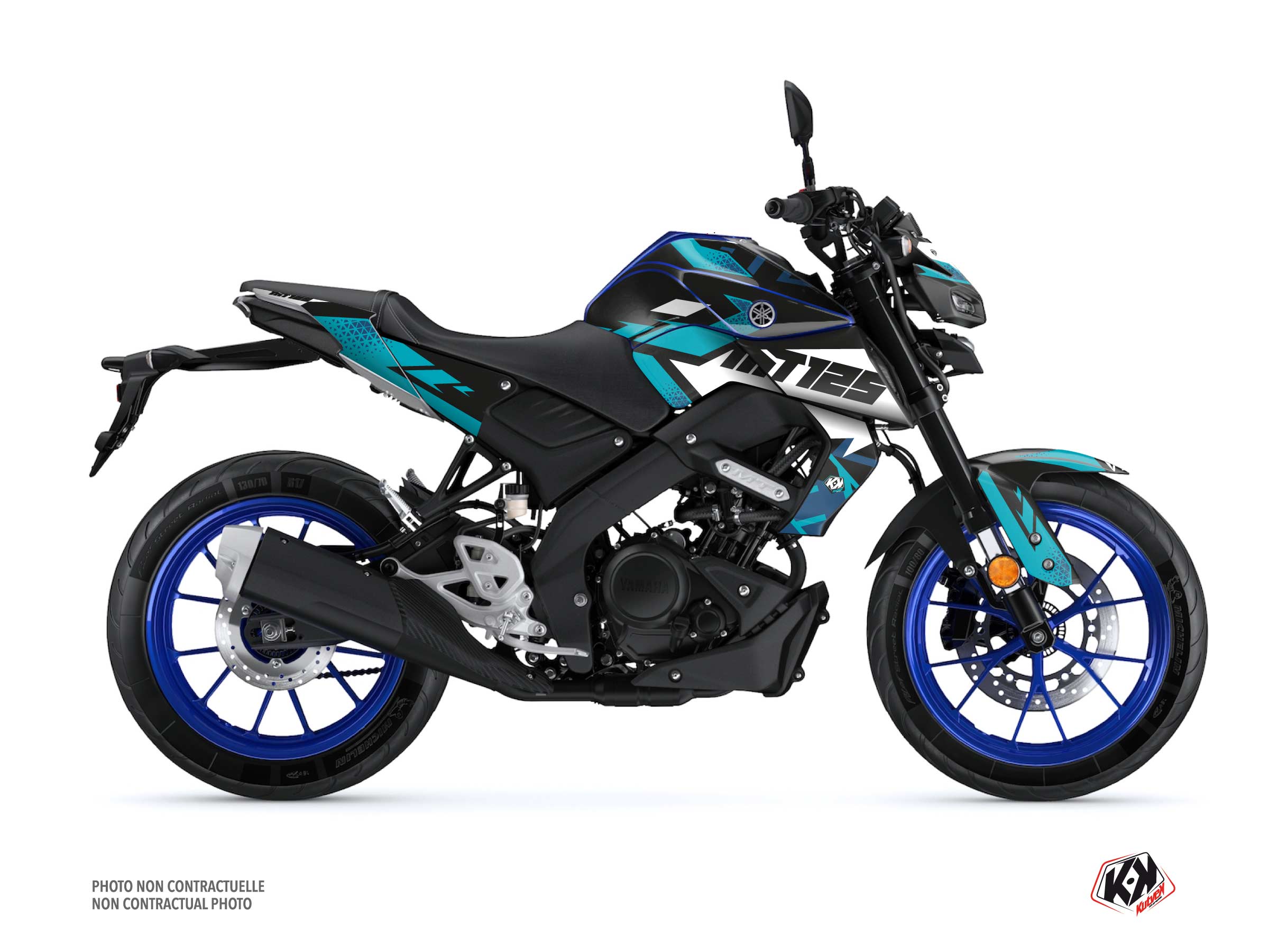 Kit Déco Moto Sanctuary Yamaha MT 125 Bleu