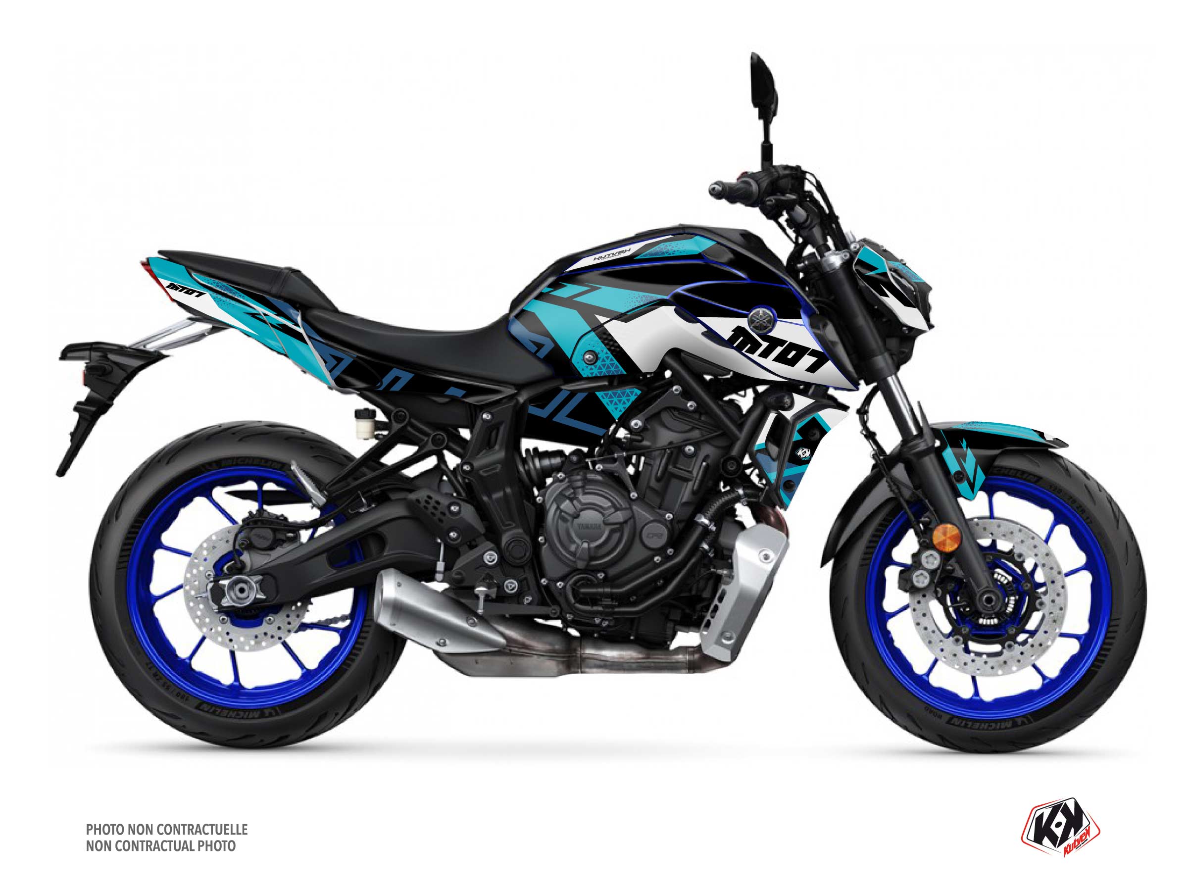 Yamaha MT 07 Street Bike Sanctuary Graphic Kit Blue