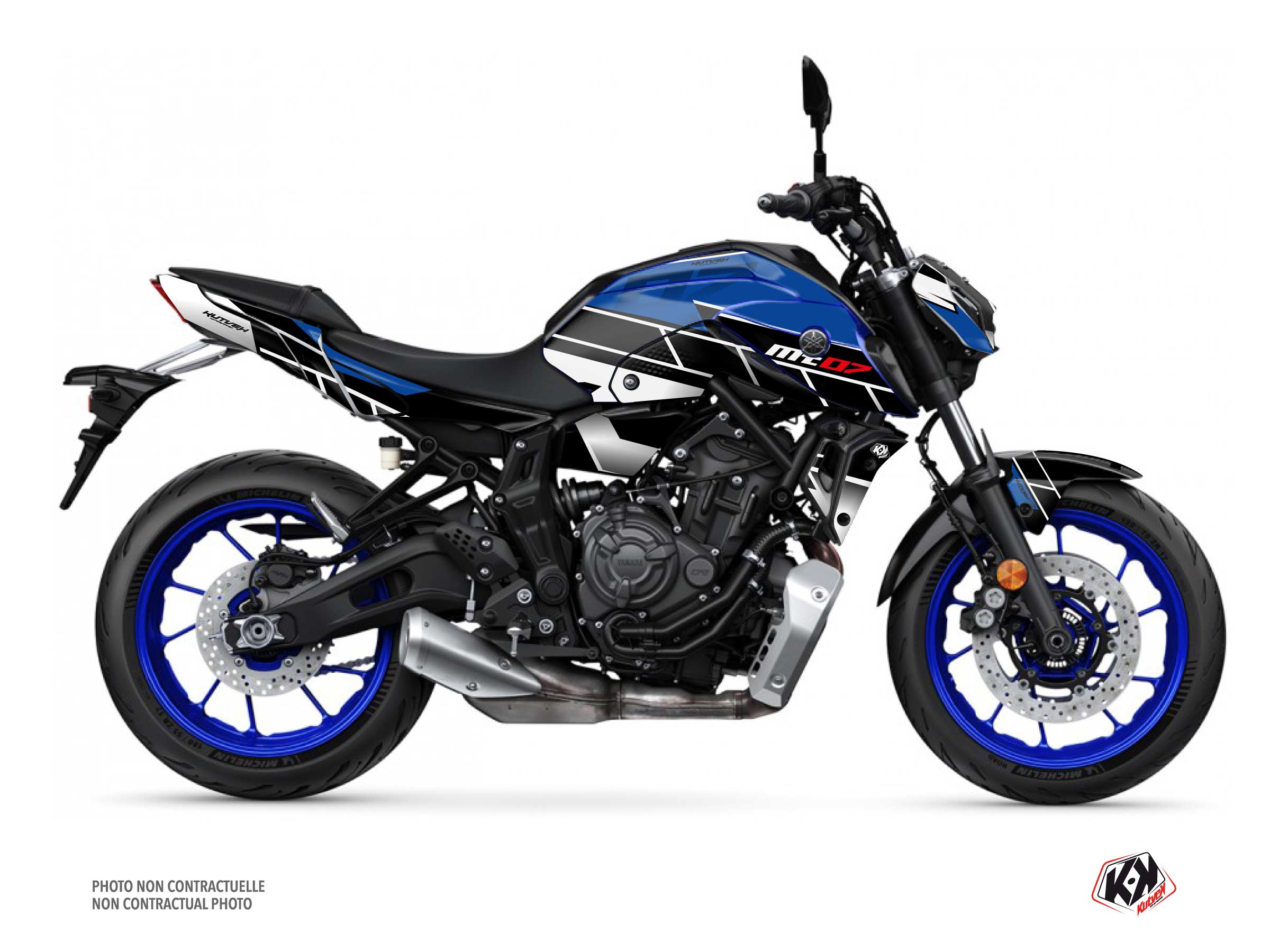Kit Déco Moto Conquer Yamaha MT 07 Bleu