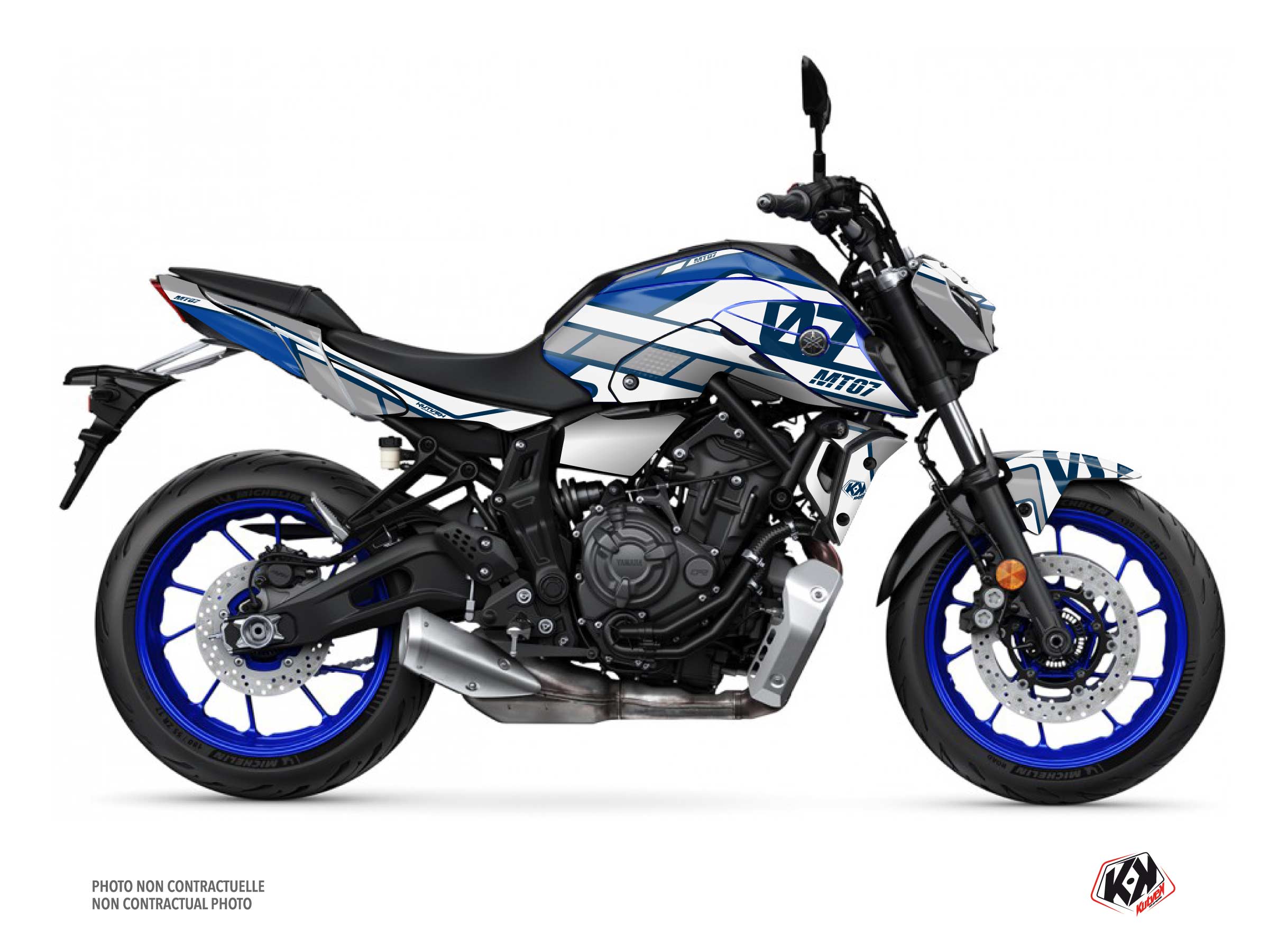 Kit Déco Moto Player Yamaha MT 07 Bleu