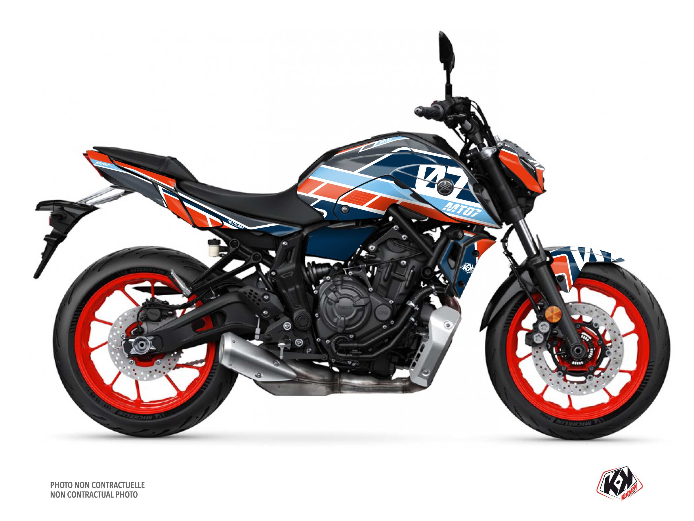 Kit Déco Moto Player Yamaha MT 07 Gris