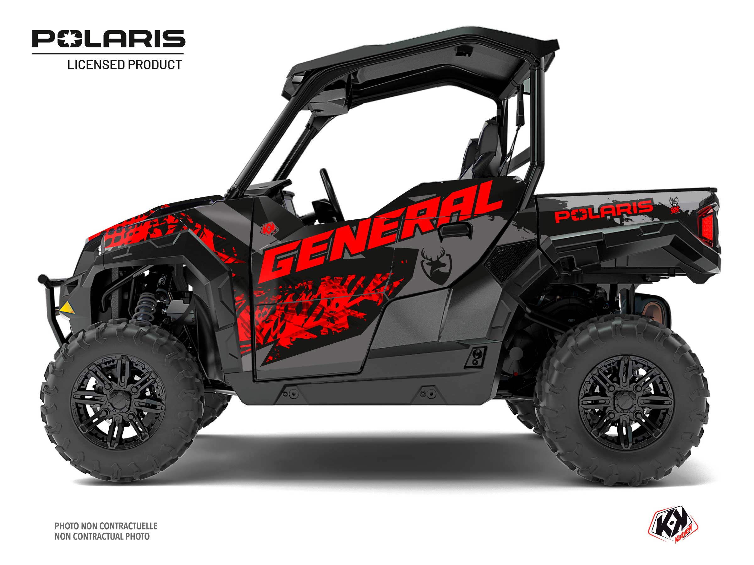 Polaris GENERAL 1000 UTV Chaser Graphic Kit Red