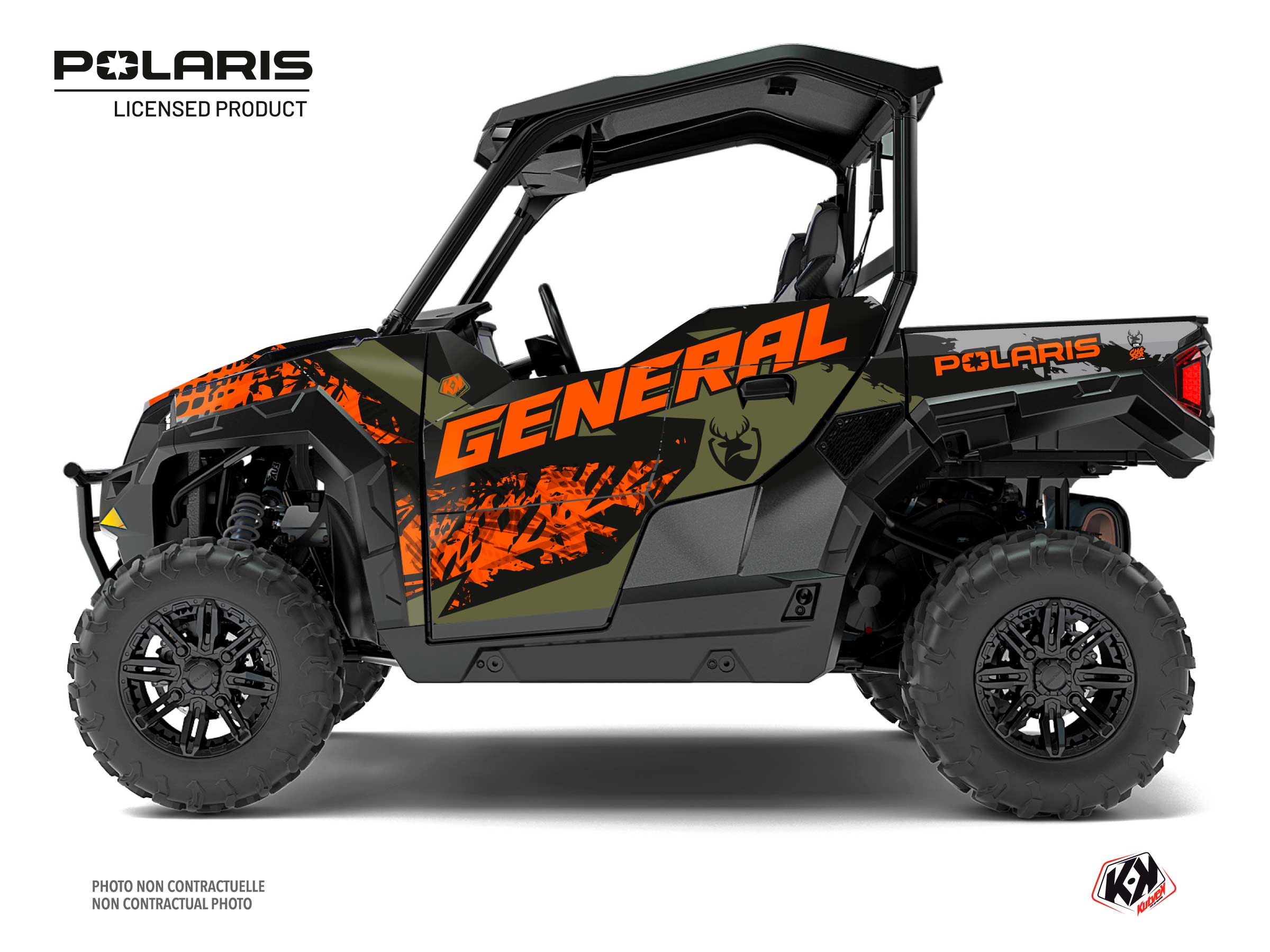 Polaris GENERAL 1000 UTV Chaser Graphic Kit Orange