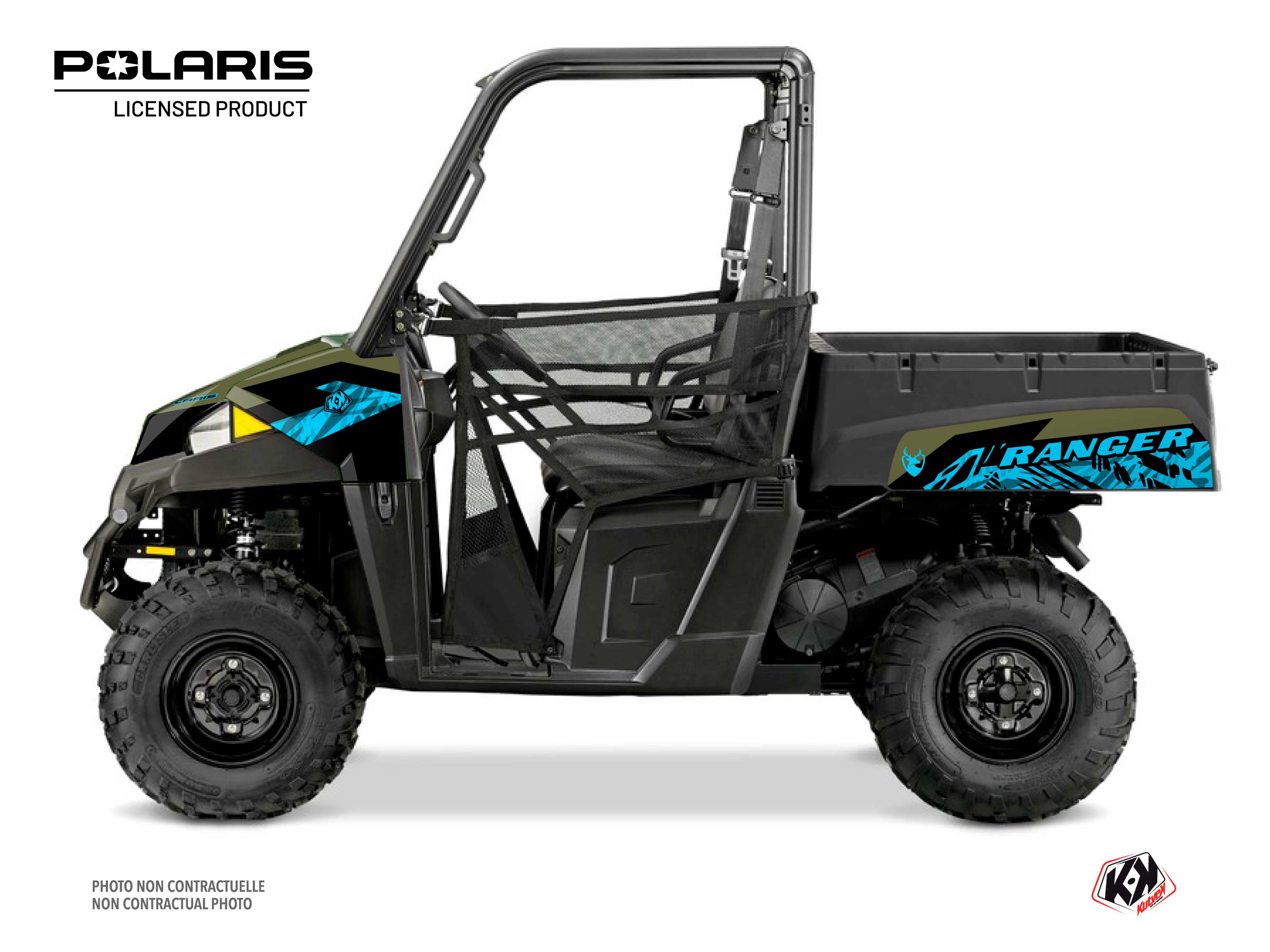 Polaris Ranger EV UTV Chaser Graphic Kit Blue