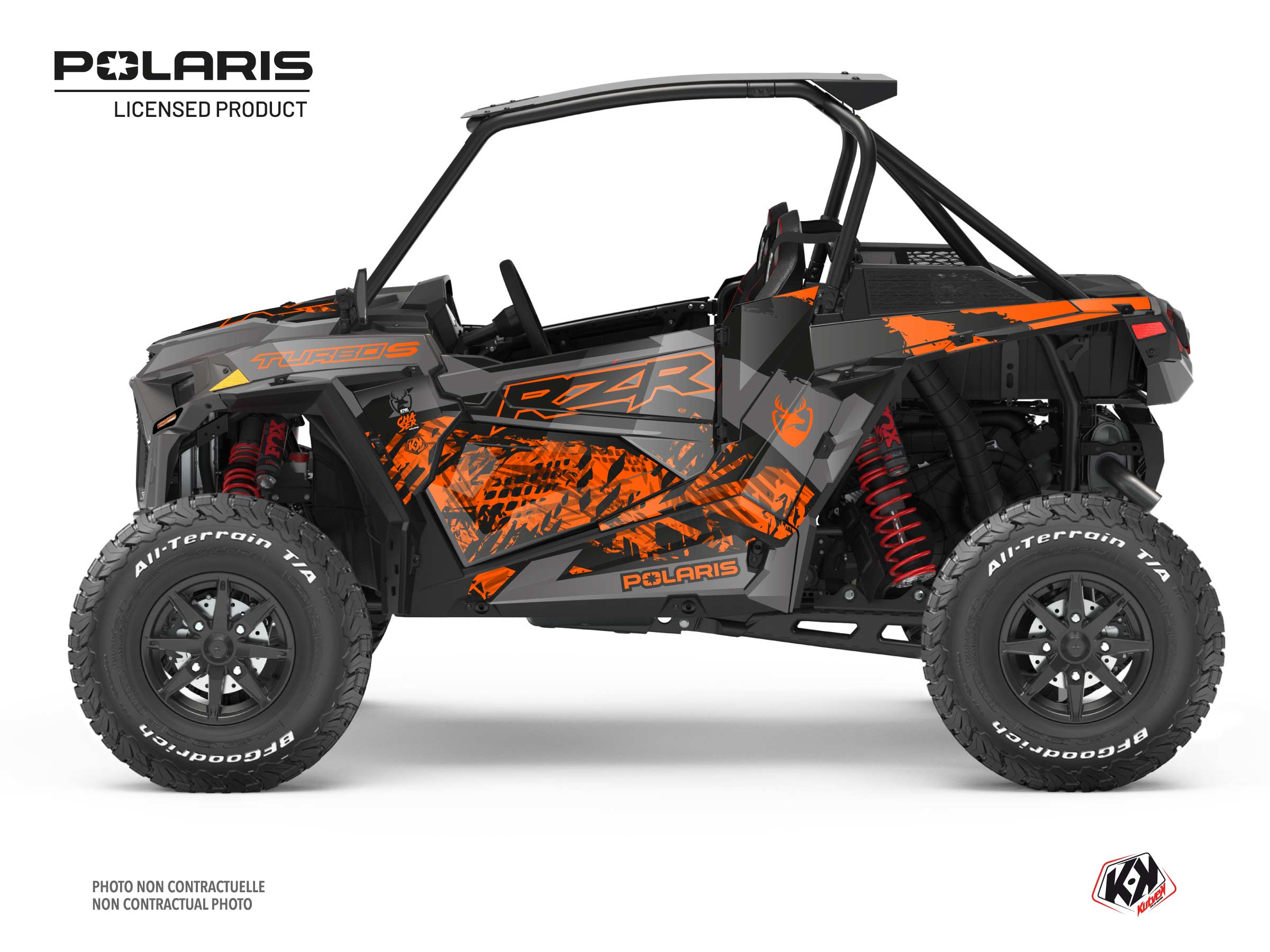 Polaris RZR Turbo S UTV Chaser Graphic Kit Orange