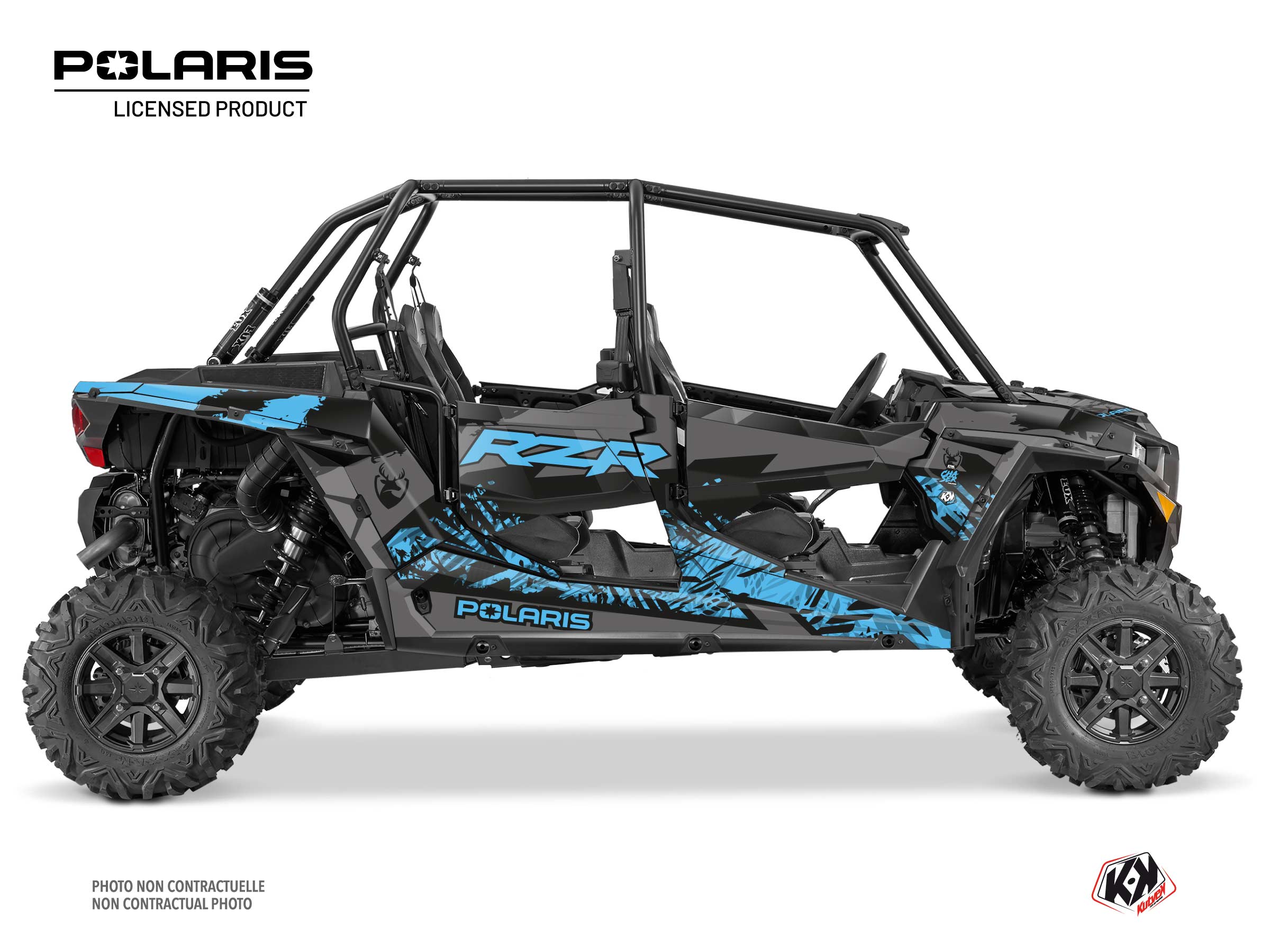 Kit Déco SSV Chaser Polaris RZR S 1000 4 portes Bleu