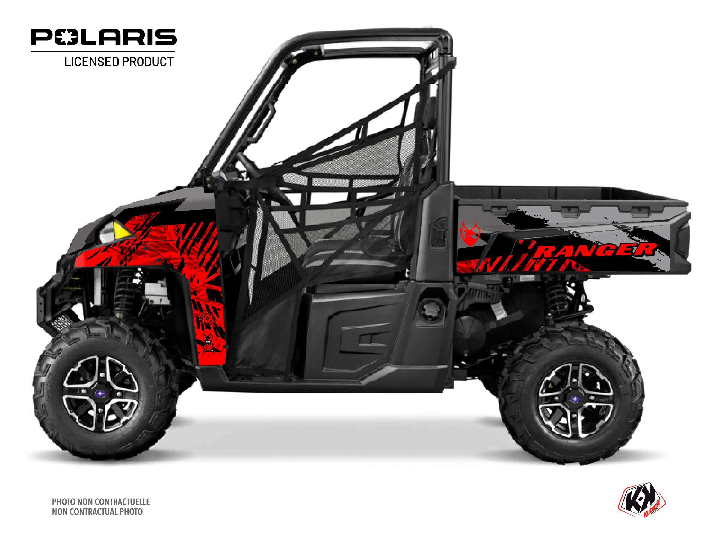 Polaris Ranger XP 900 UTV Chaser Graphic Kit Red