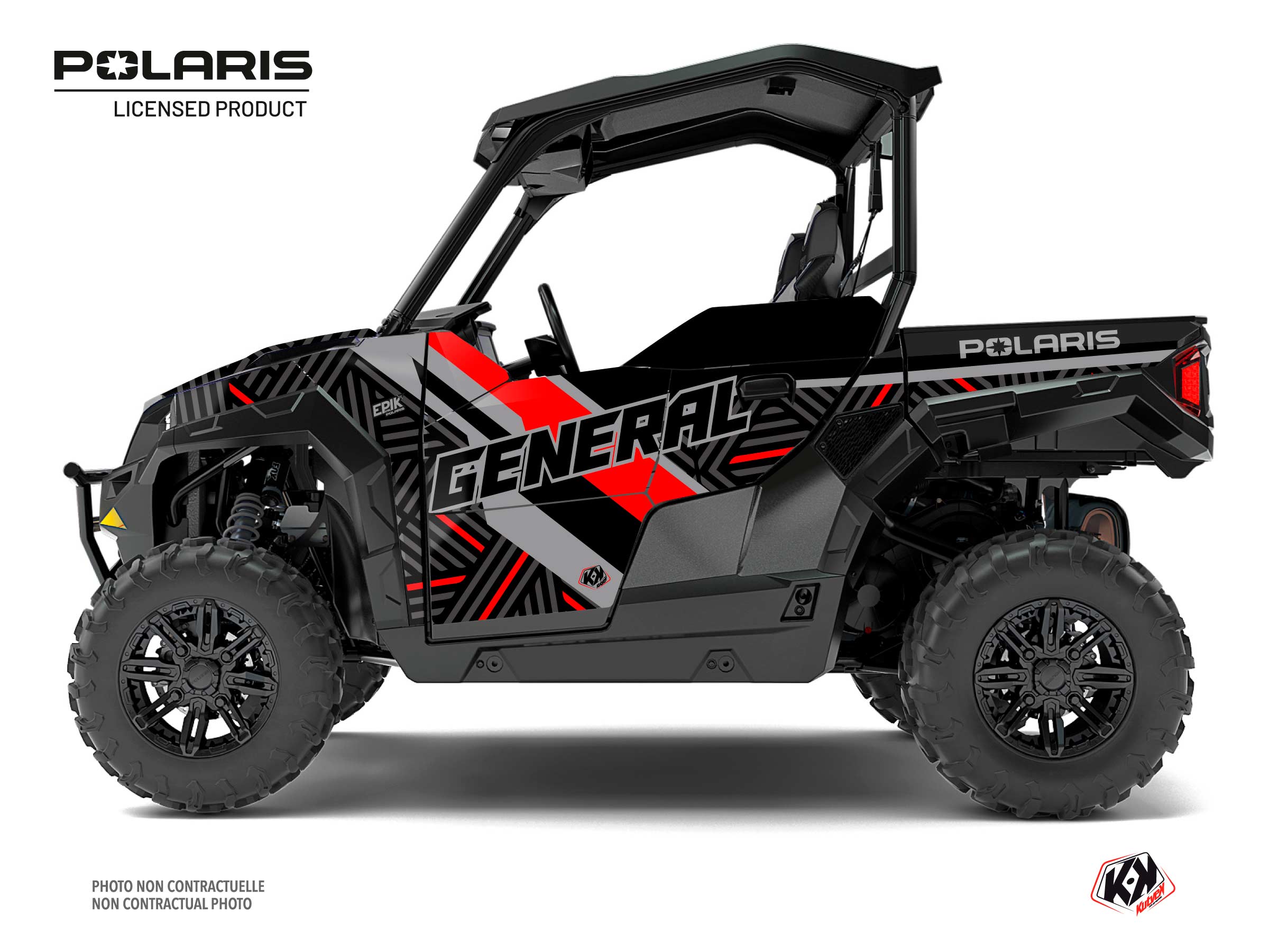 Polaris GENERAL 1000 UTV Epik Graphic Kit Black