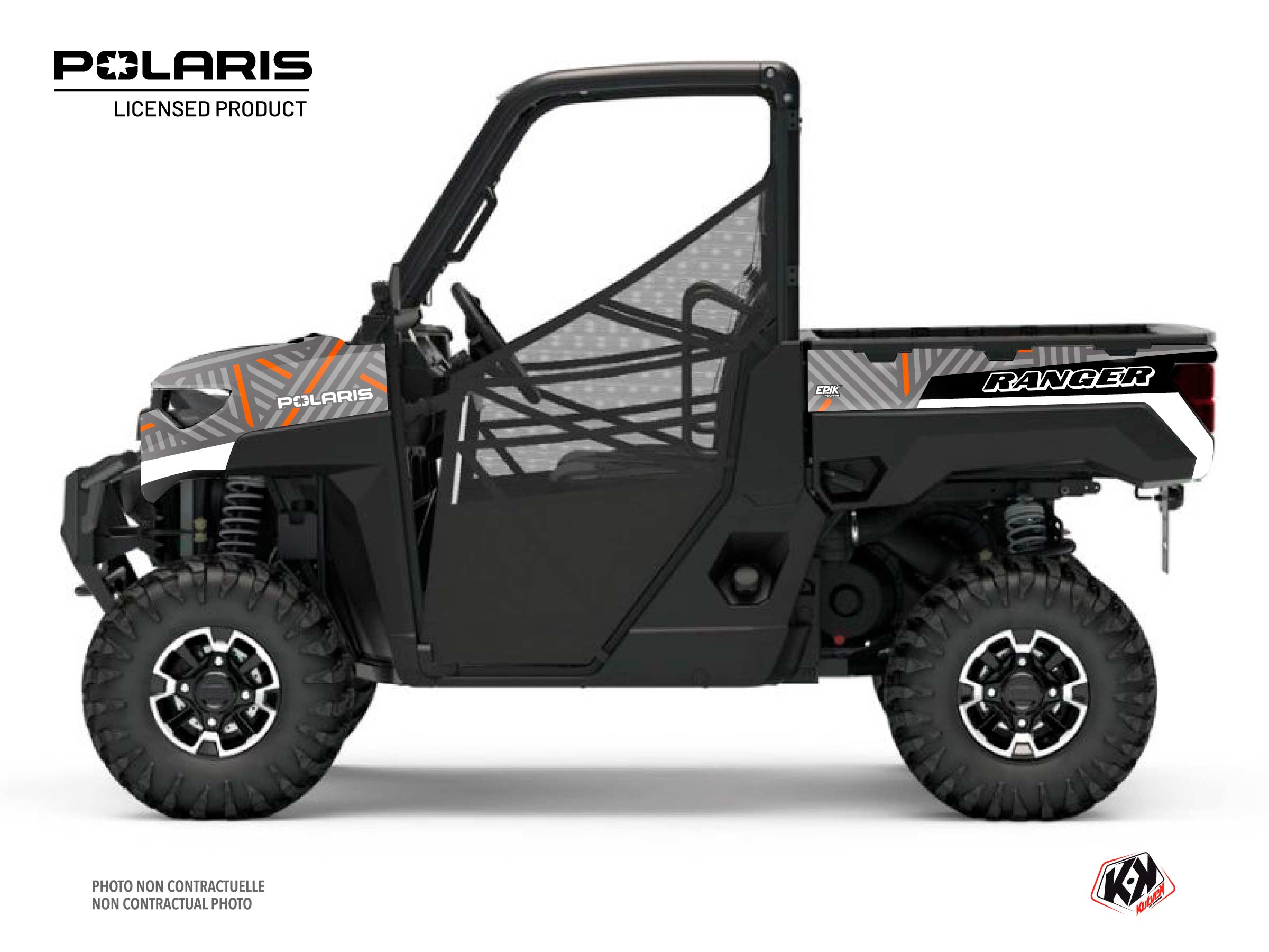 Polaris Ranger XP 1000 UTV Epik Graphic Kit Grey