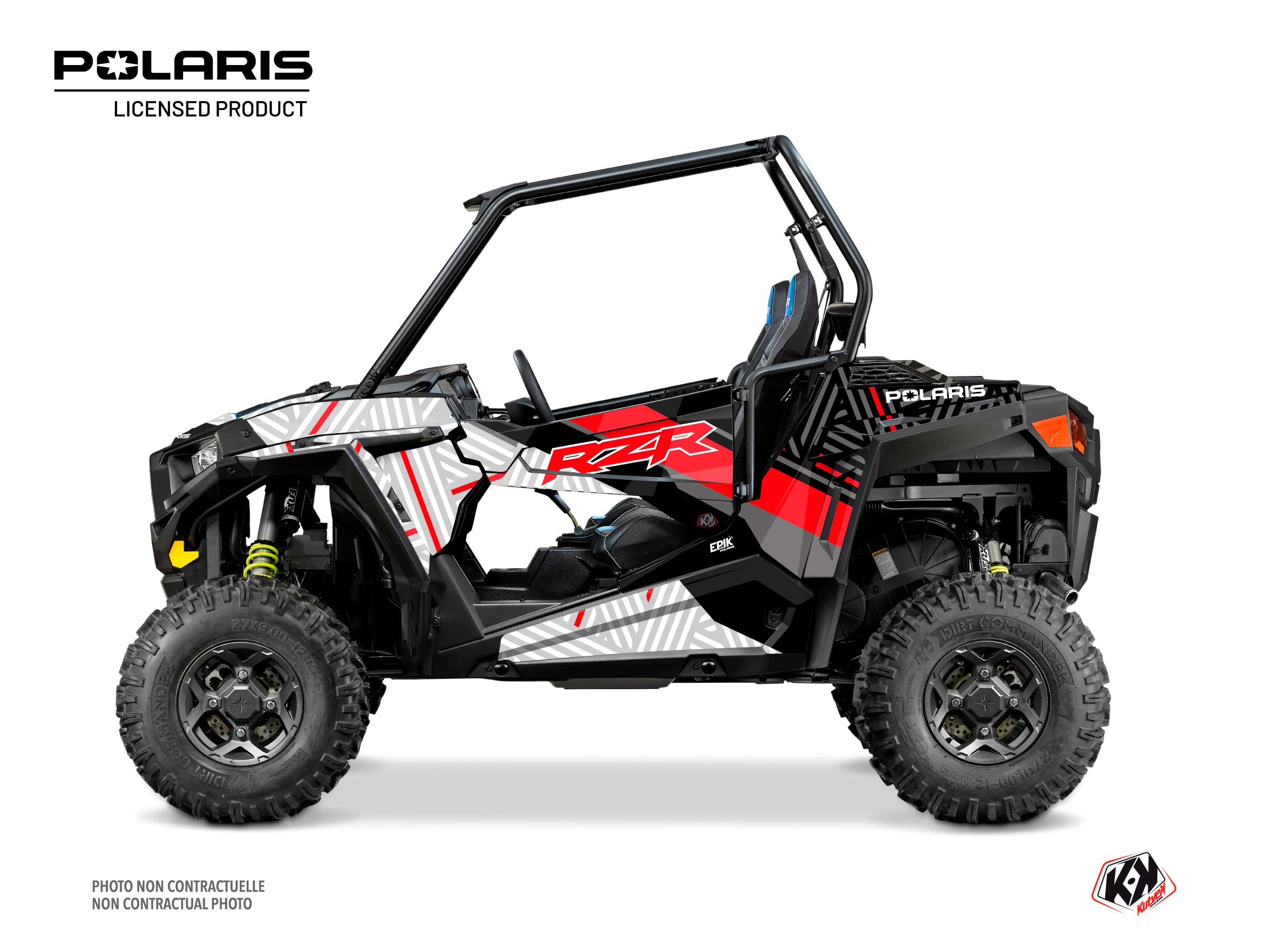 Polaris RZR S 1000 UTV Epik Graphic Kit White