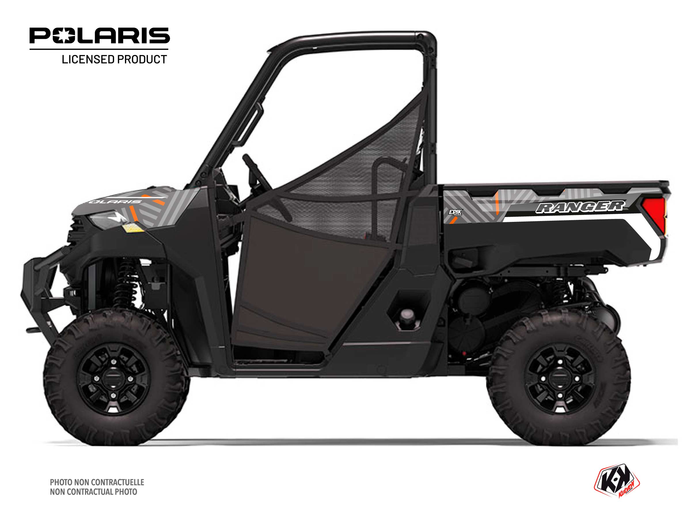 Polaris Ranger 1000 UTV Epik Graphic Kit Grey