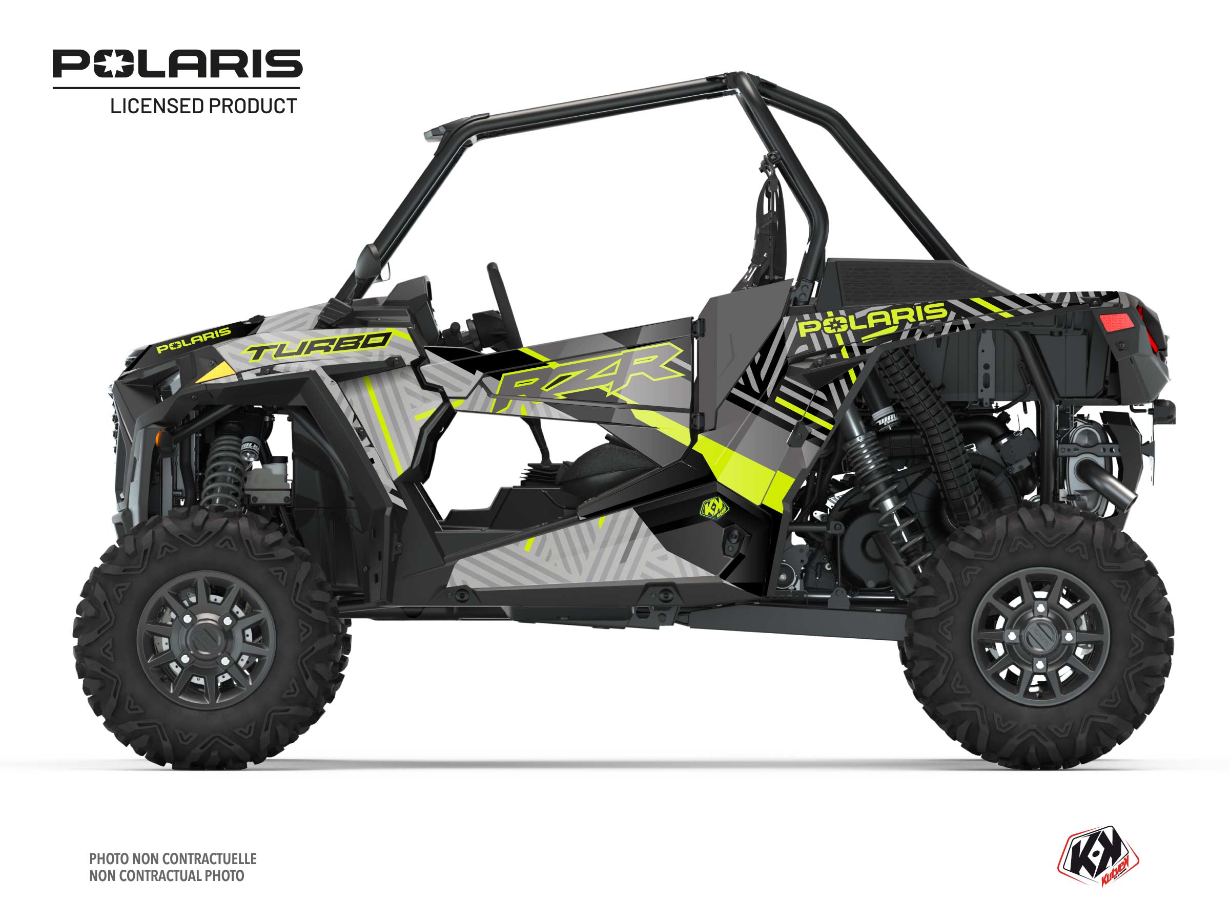 Polaris RZR XP Turbo UTV Epik Graphic Kit Yellow