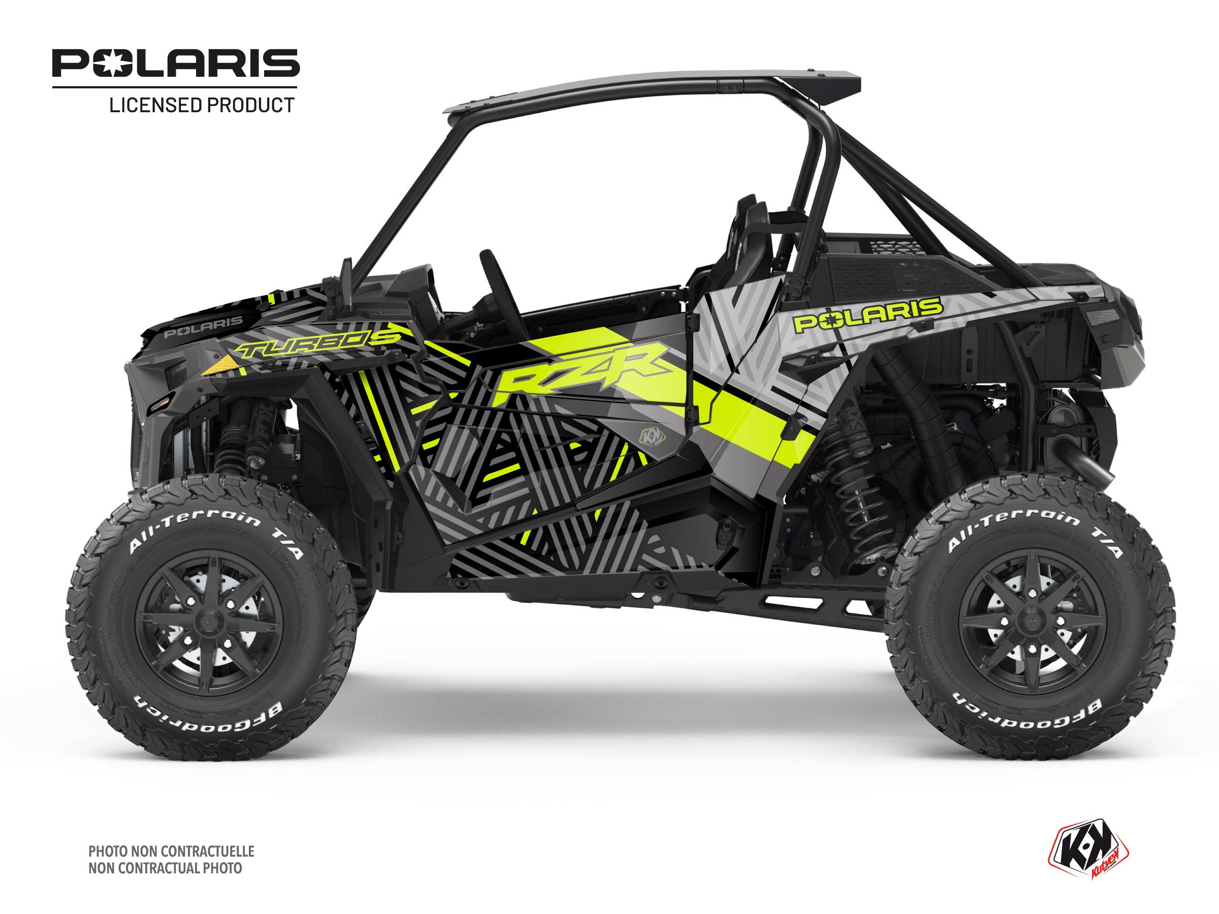 Polaris RZR Turbo S UTV Epik Graphic Kit Yellow