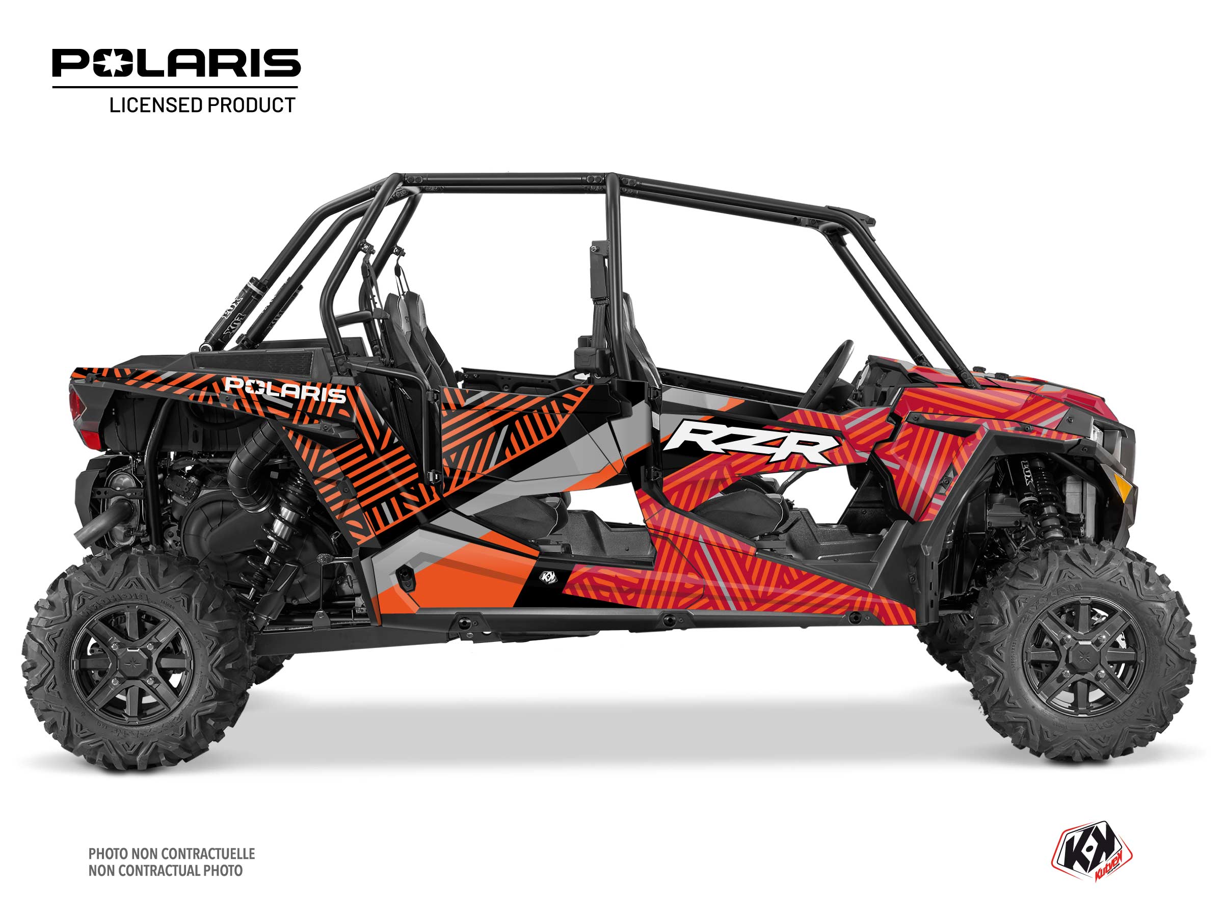 Polaris RZR XP 1000 4 doors UTV Epik Graphic Kit Orange