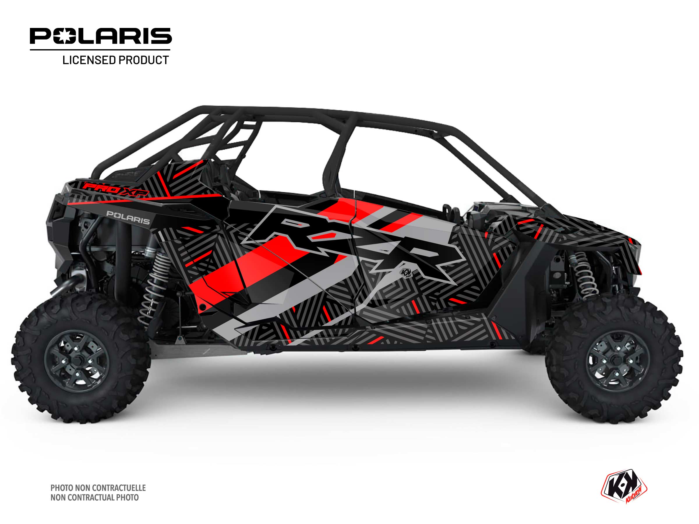 Kit Déco SSV Epik Polaris RZR PRO XP 4 portes Noir