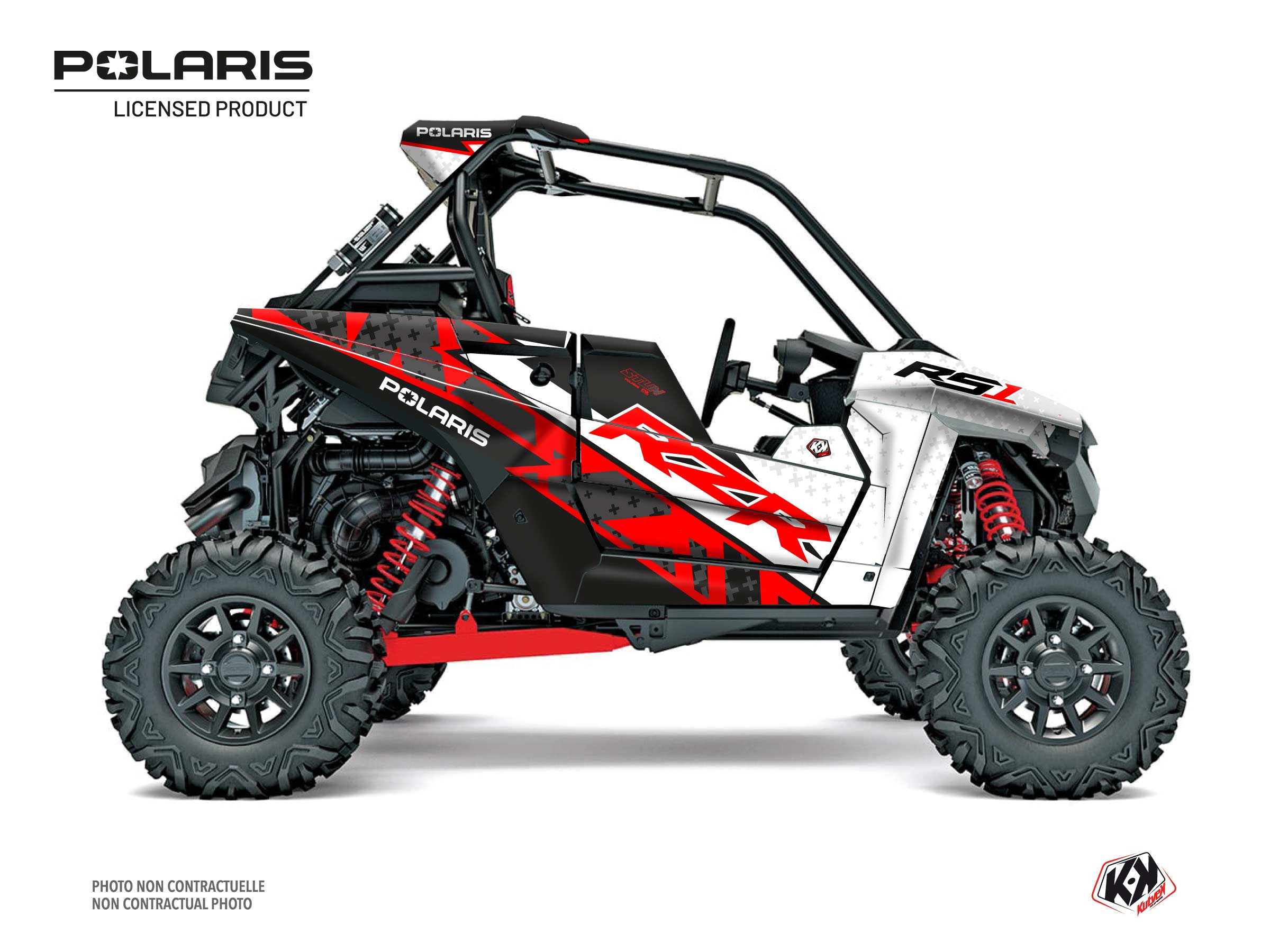 Polaris RZR RS1 UTV Stun Graphic Kit White FULL