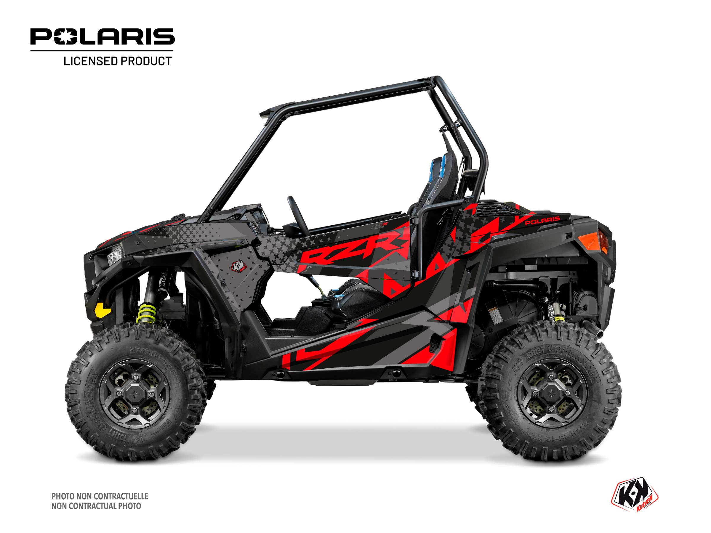 Polaris RZR S 1000 UTV Stun Graphic Kit Black