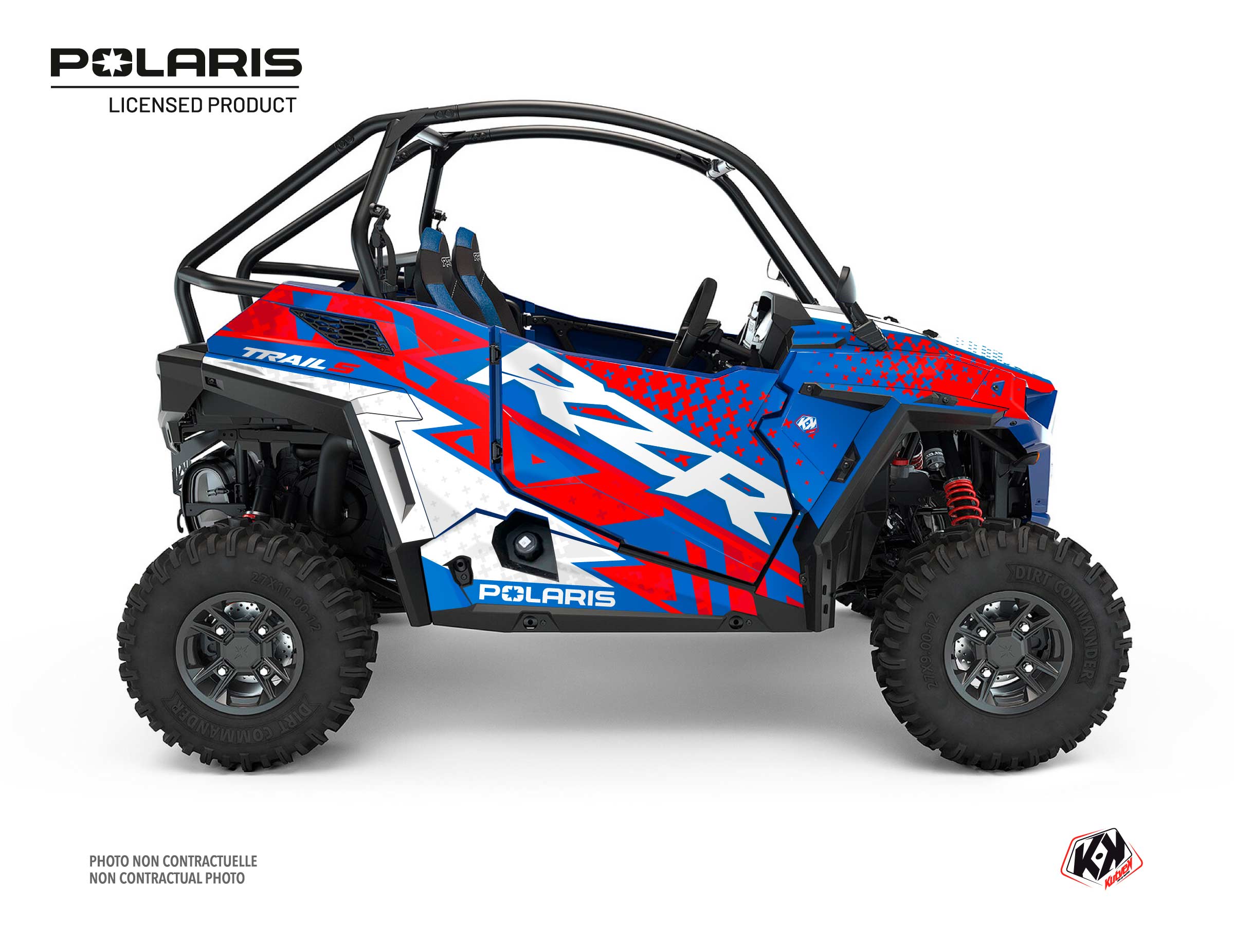 Polaris RZR Trail S UTV Stun Graphic Kit Blue