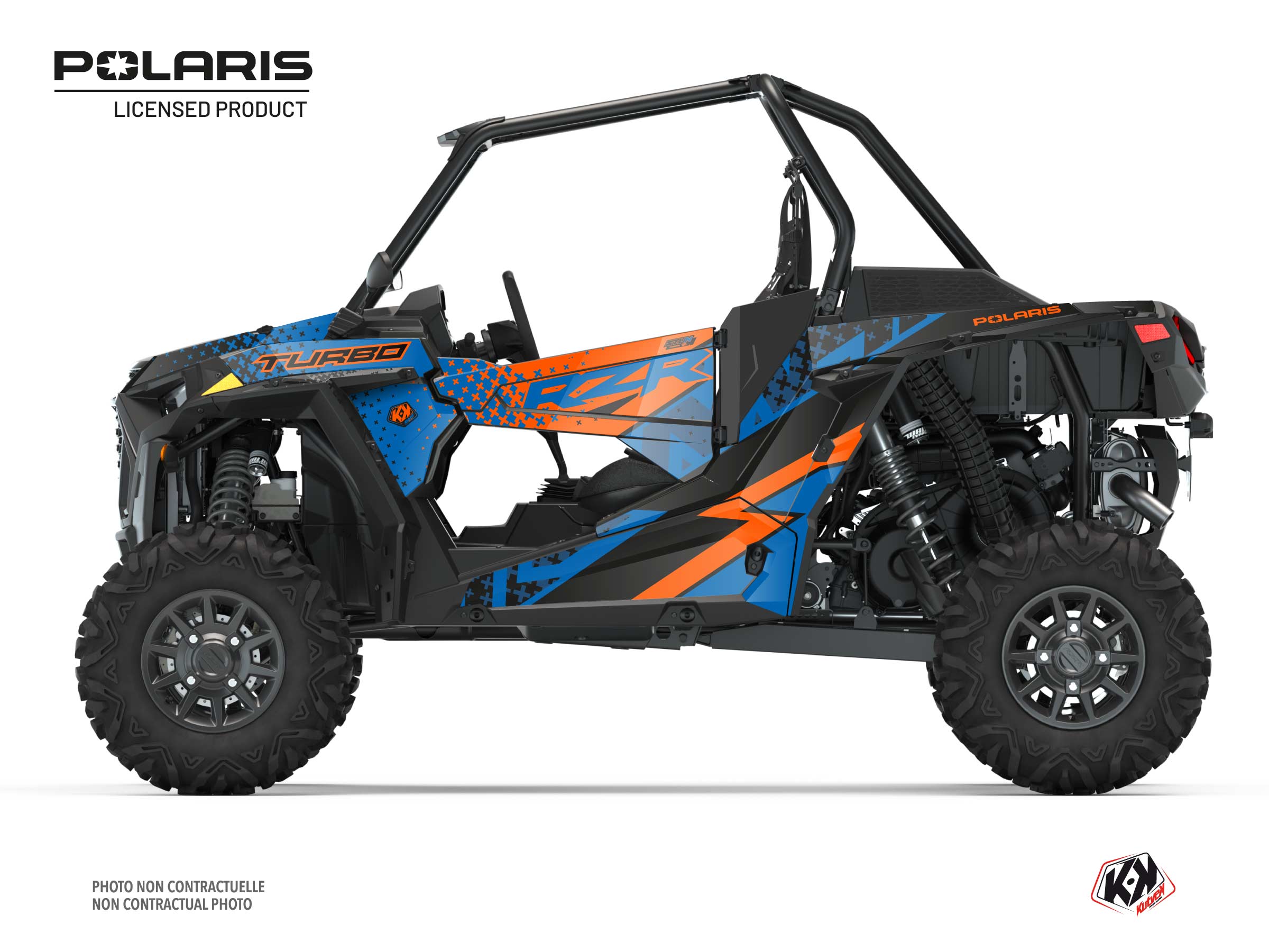 Polaris RZR XP Turbo UTV Stun Graphic Kit Blue